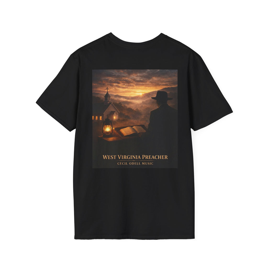 West Virginia Preacher T-Shirt: Vintage Religious Scene Tee
