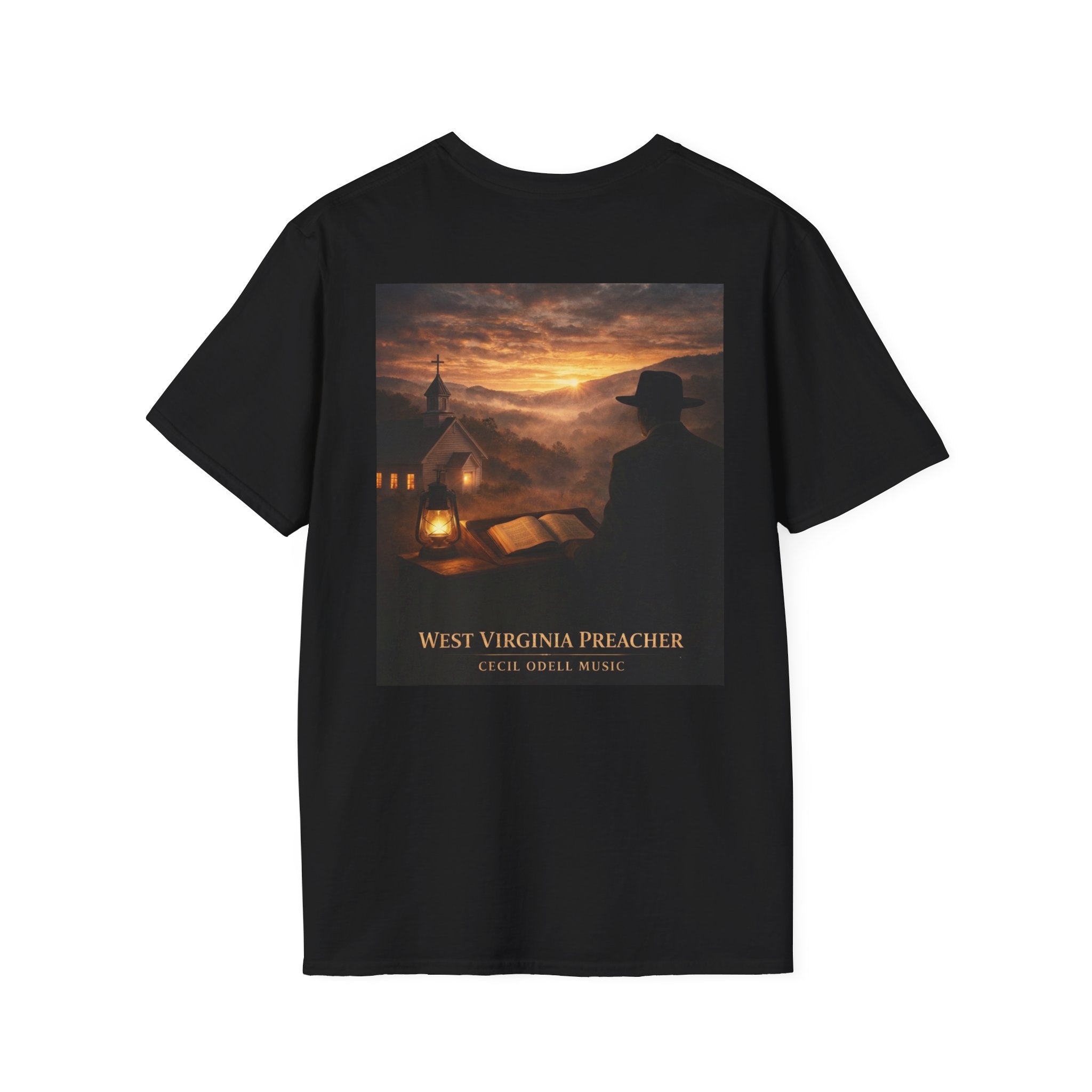 West Virginia Preacher T-Shirt: Vintage Religious Scene Tee