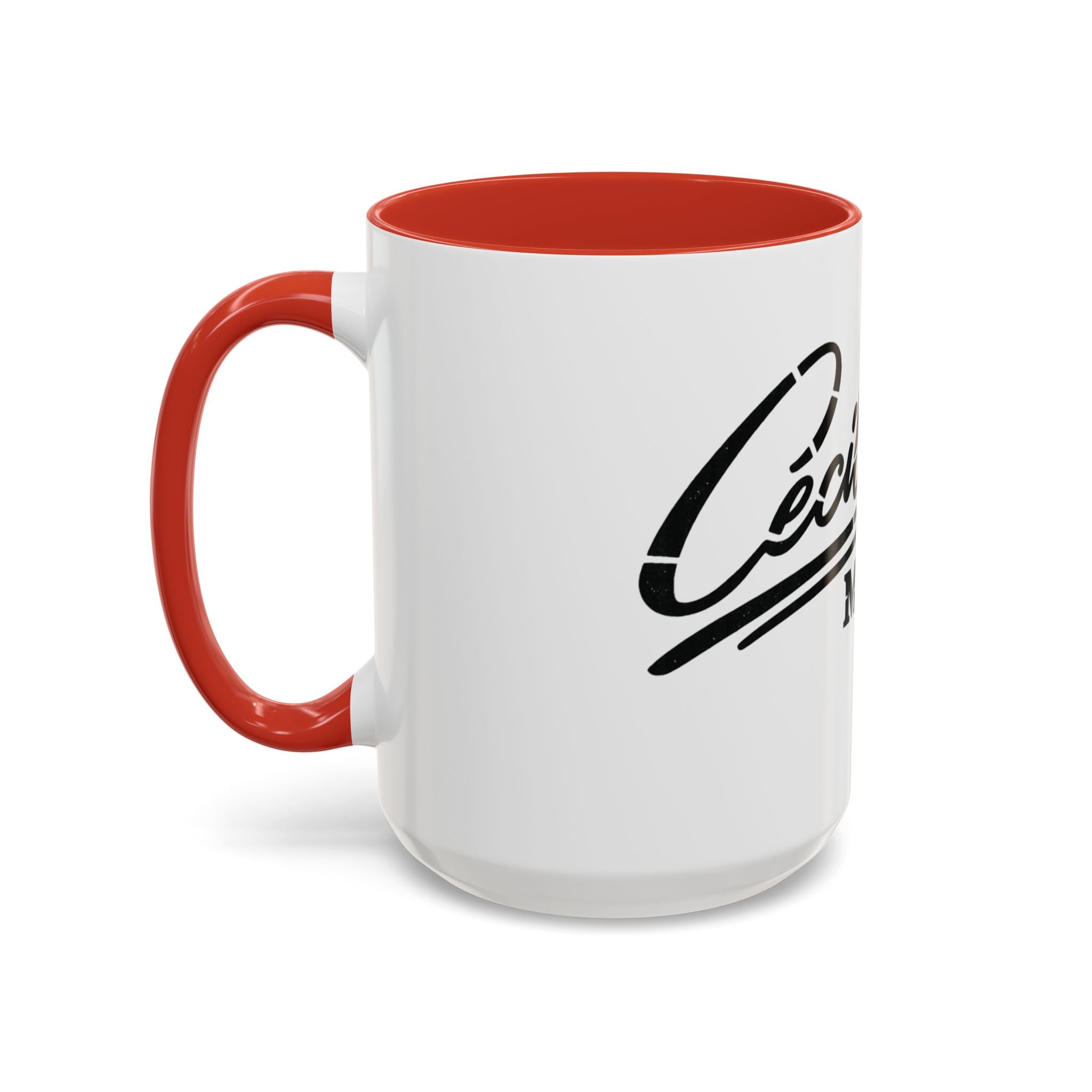 Cecil Odell Music Accent Coffee Mug: Black-Trim Musician Gift (11/15 oz)
