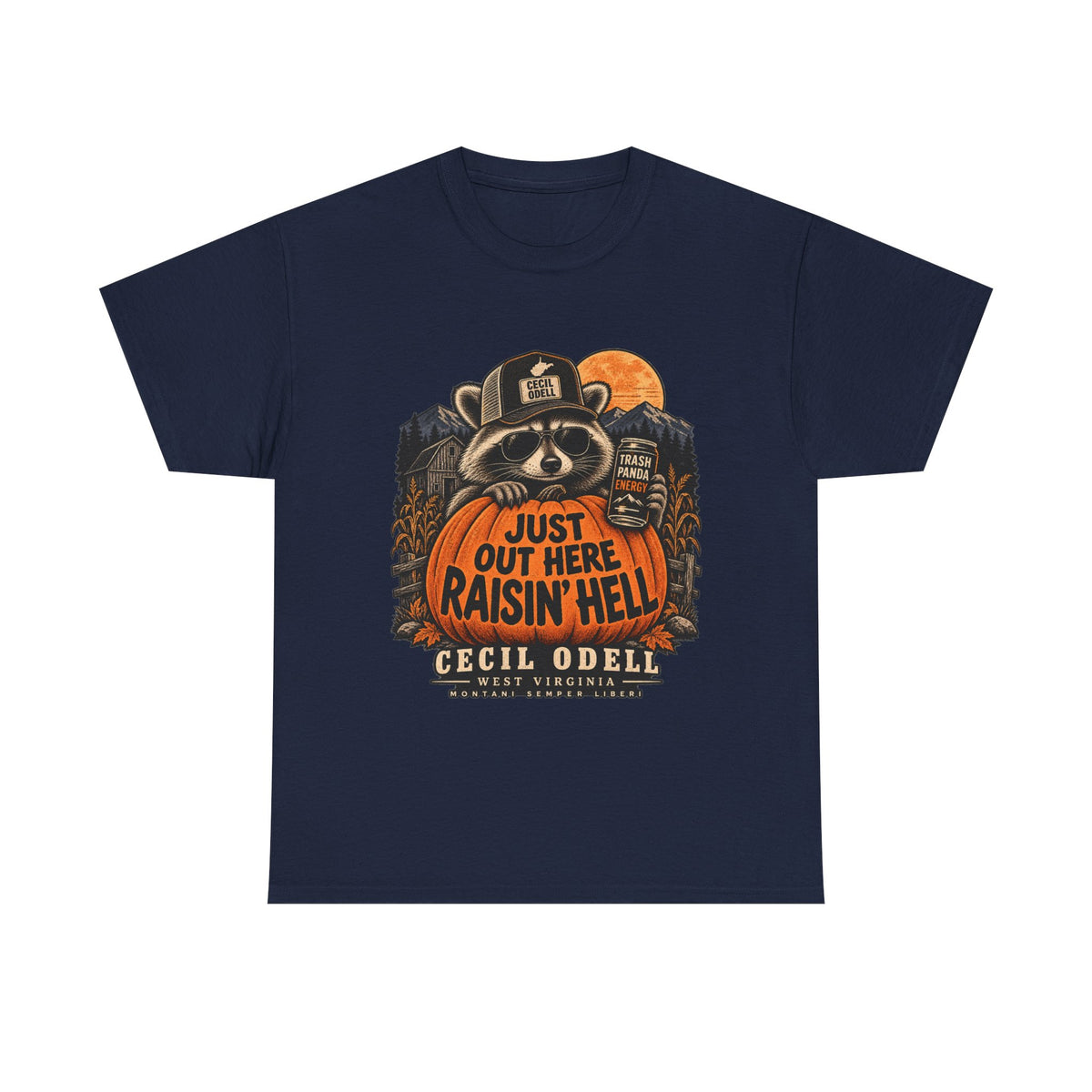 Just Out Here Raisin' Hell Halloween Tee | Cecil Odell