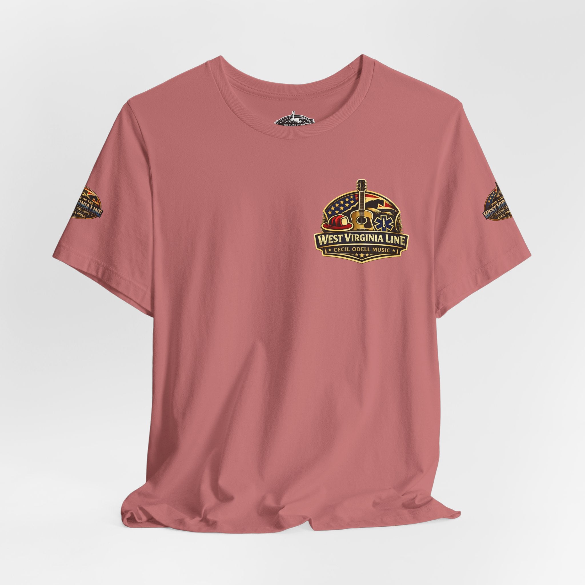 West Virginia Outlaw T-Shirt: Rustic Skull & Guns Country Graphic Tee