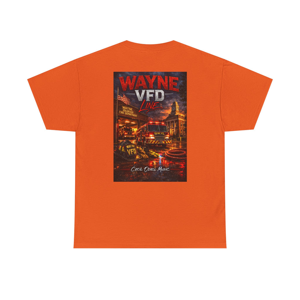 Wayne VFD Fire Department Tee: Vintage Firefighter Graphic T‑Shirt