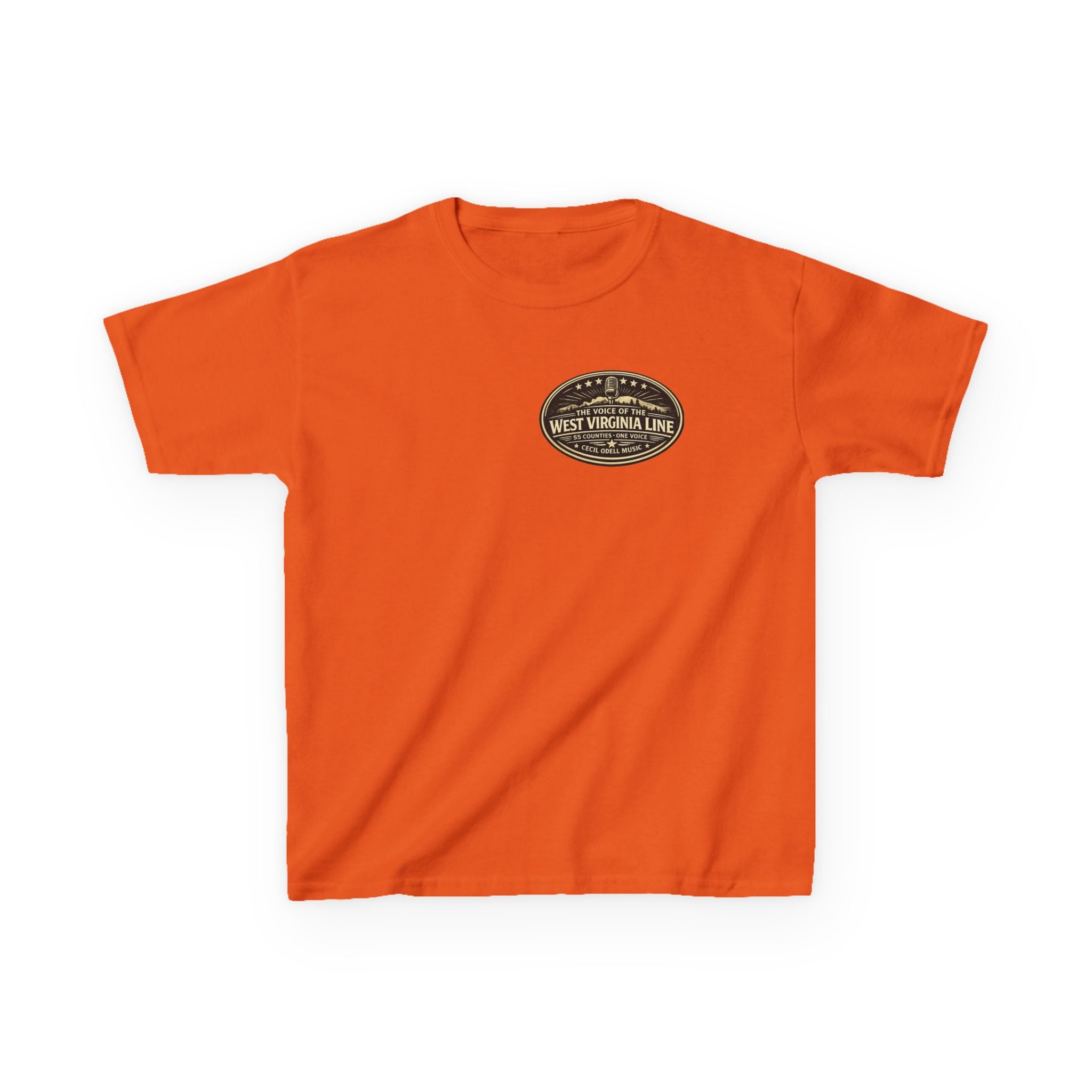 West Virginia Line Kids T‑Shirt: 'The Voice of the West Virginia Line' Vintage Emblem