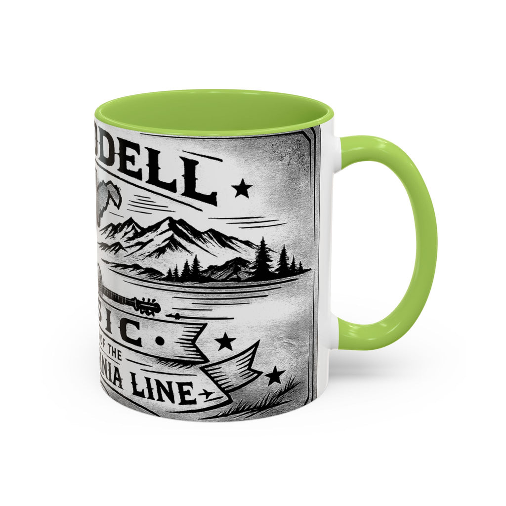 West Virginia Music Coffee Mug: 'The Sound of the West Virginia Line' Accent Mug