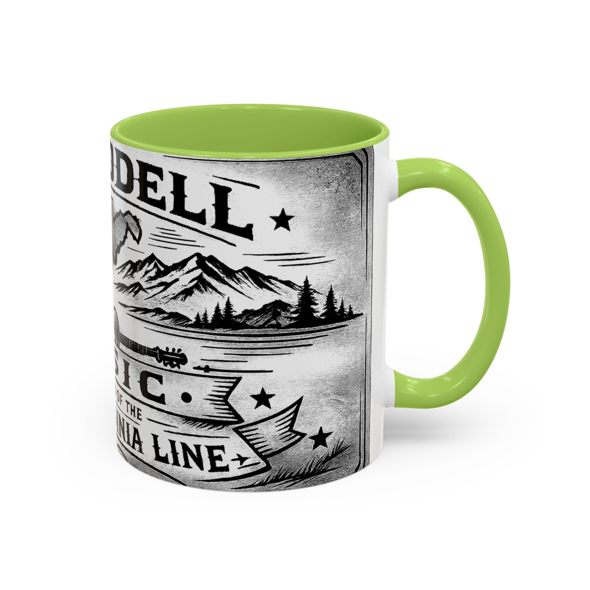 West Virginia Music Coffee Mug: 'The Sound of the West Virginia Line' Accent Mug