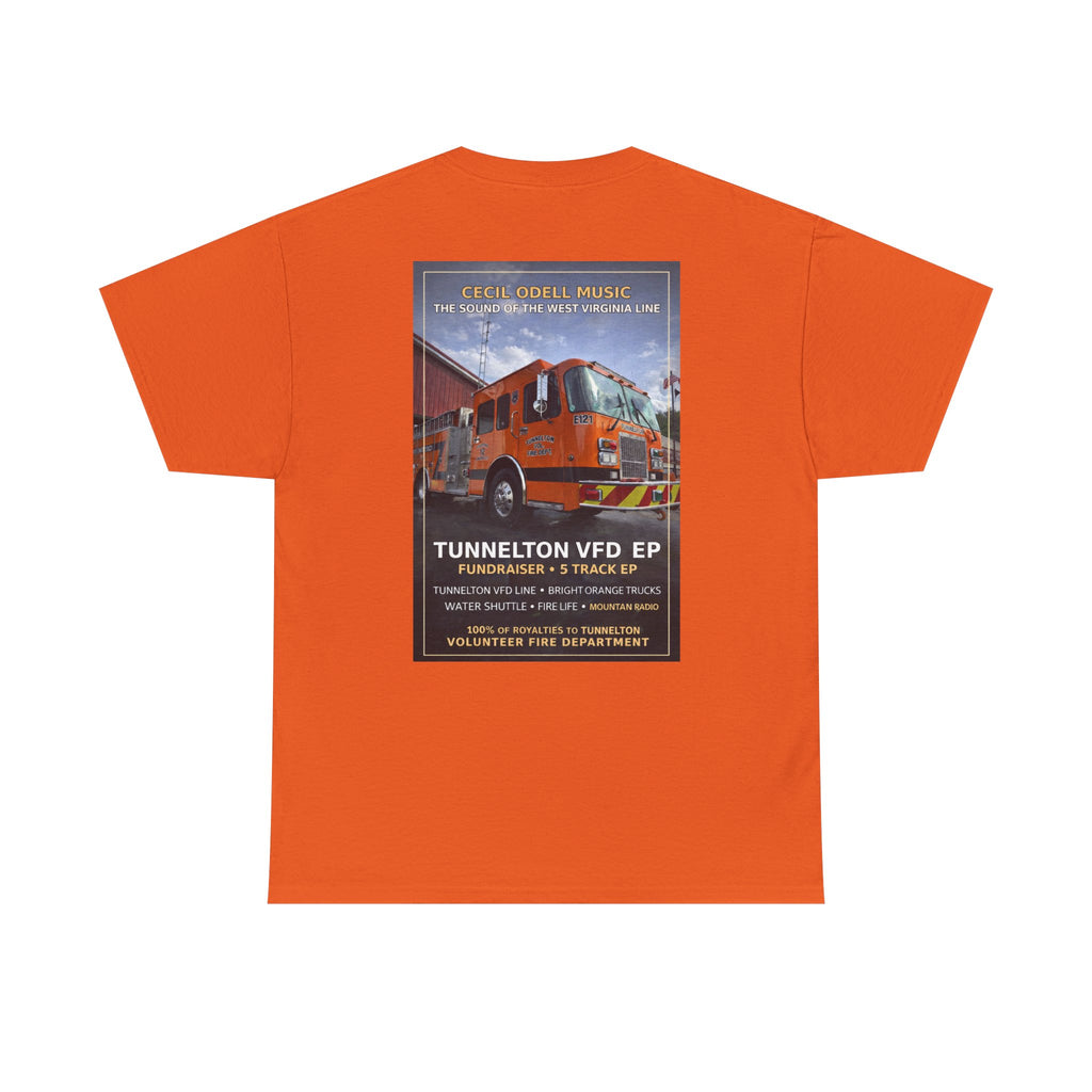 Tunnelton VFD Firetruck Tee: Volunteer Fire Department Fundraiser T-Shirt