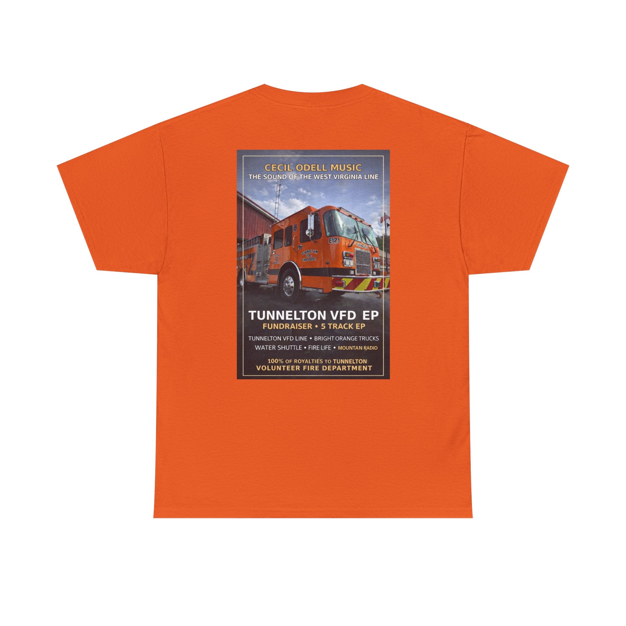 Tunnelton VFD Firetruck Tee: Volunteer Fire Department Fundraiser T-Shirt