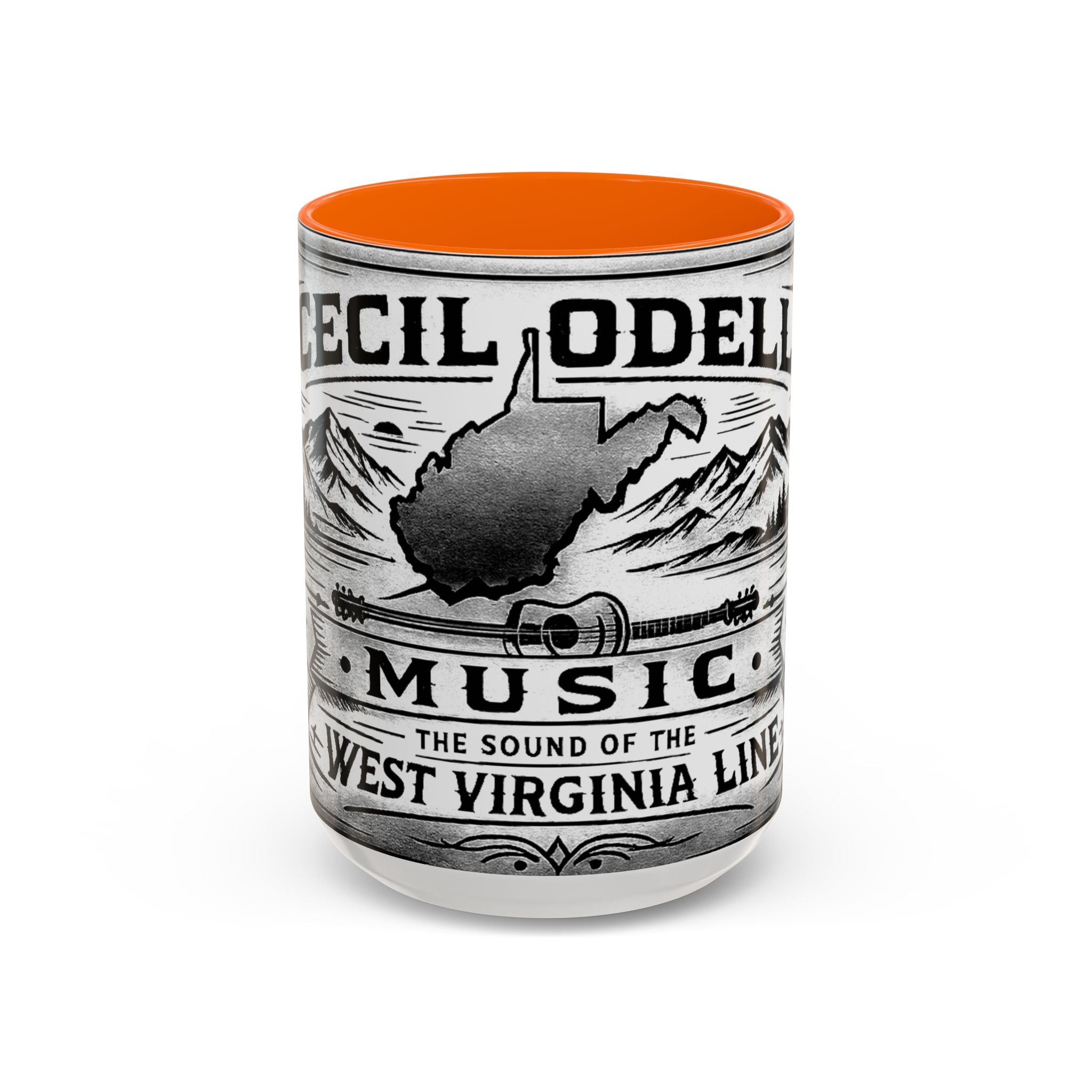 West Virginia Music Coffee Mug: 'The Sound of the West Virginia Line' Accent Mug