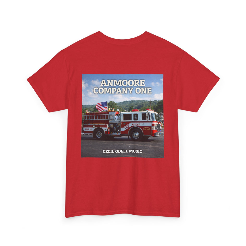 Firetruck Graphic Tee: "Anmoore Company One" Fire Department Tribute