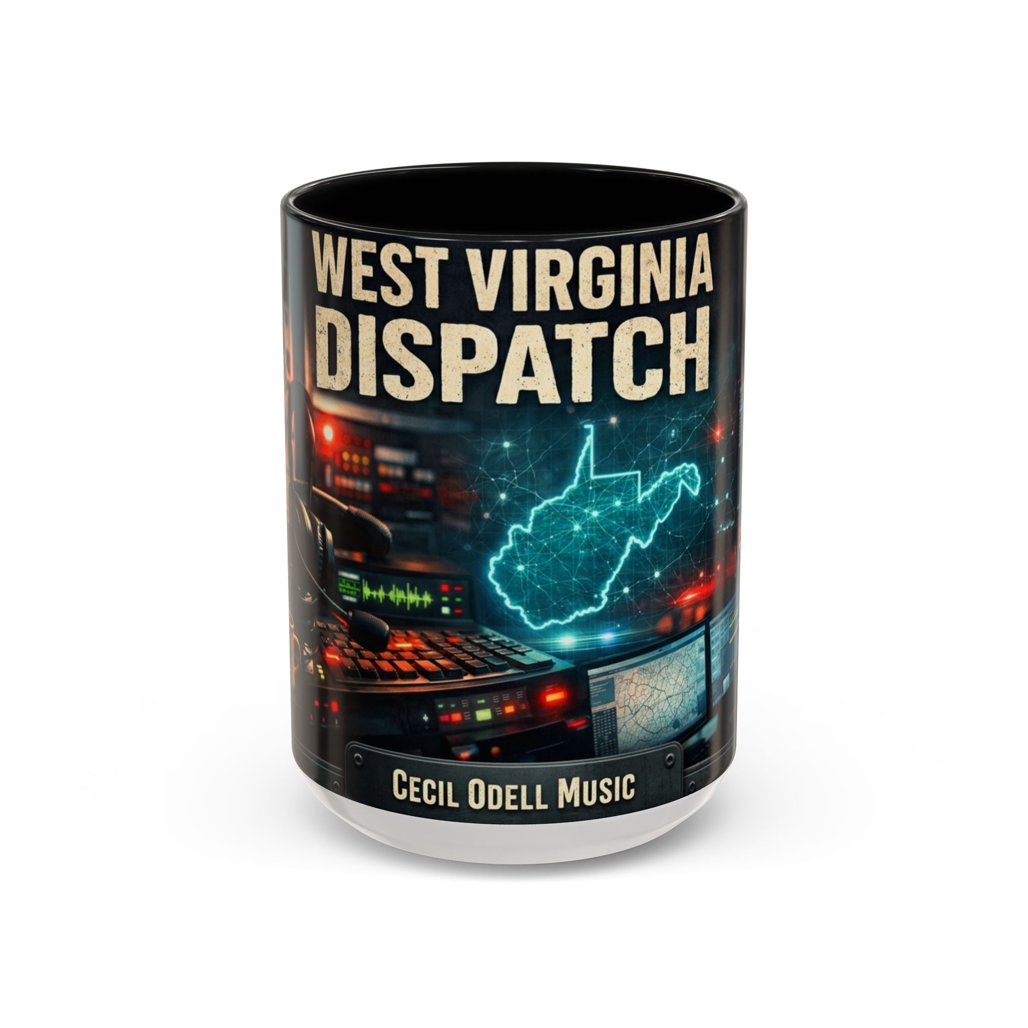 West Virginia Dispatch Accent Coffee Mug: Emergency Dispatch Radio Operator Gift (11/15oz)