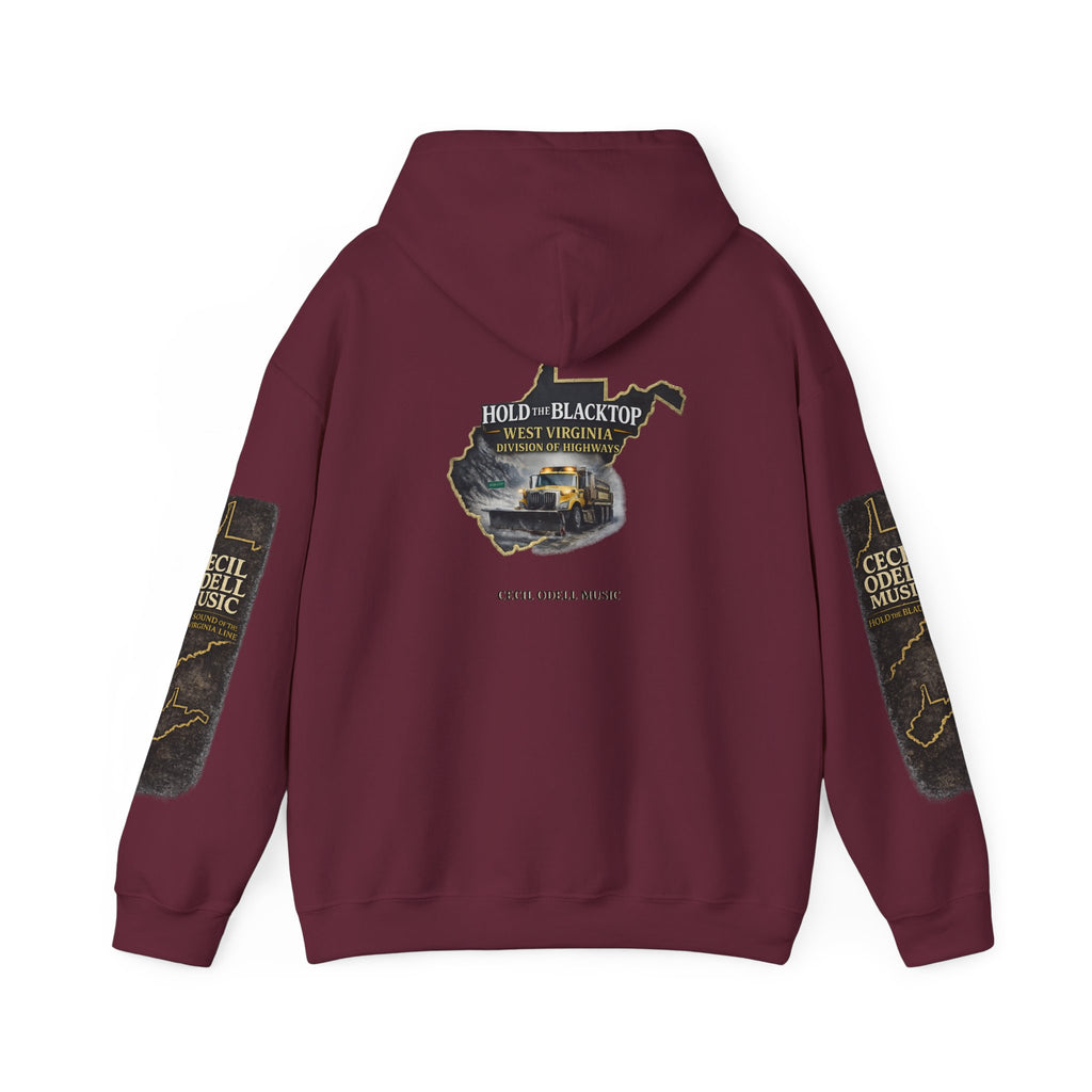 Hold the Blacktop Hoodie: Classic Road Trip Graphic Pullover