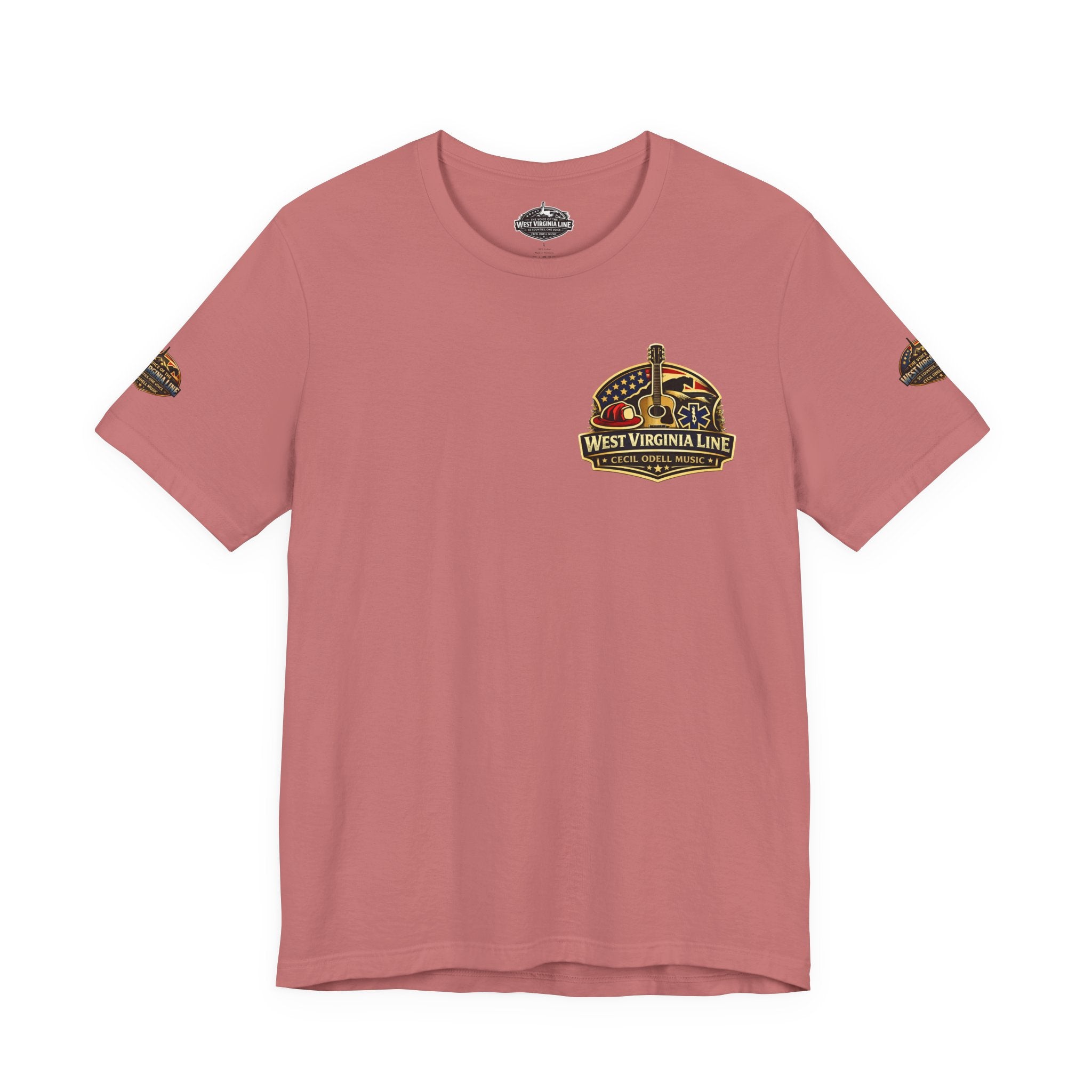 West Virginia Outlaw T-Shirt: Rustic Skull & Guns Country Graphic Tee