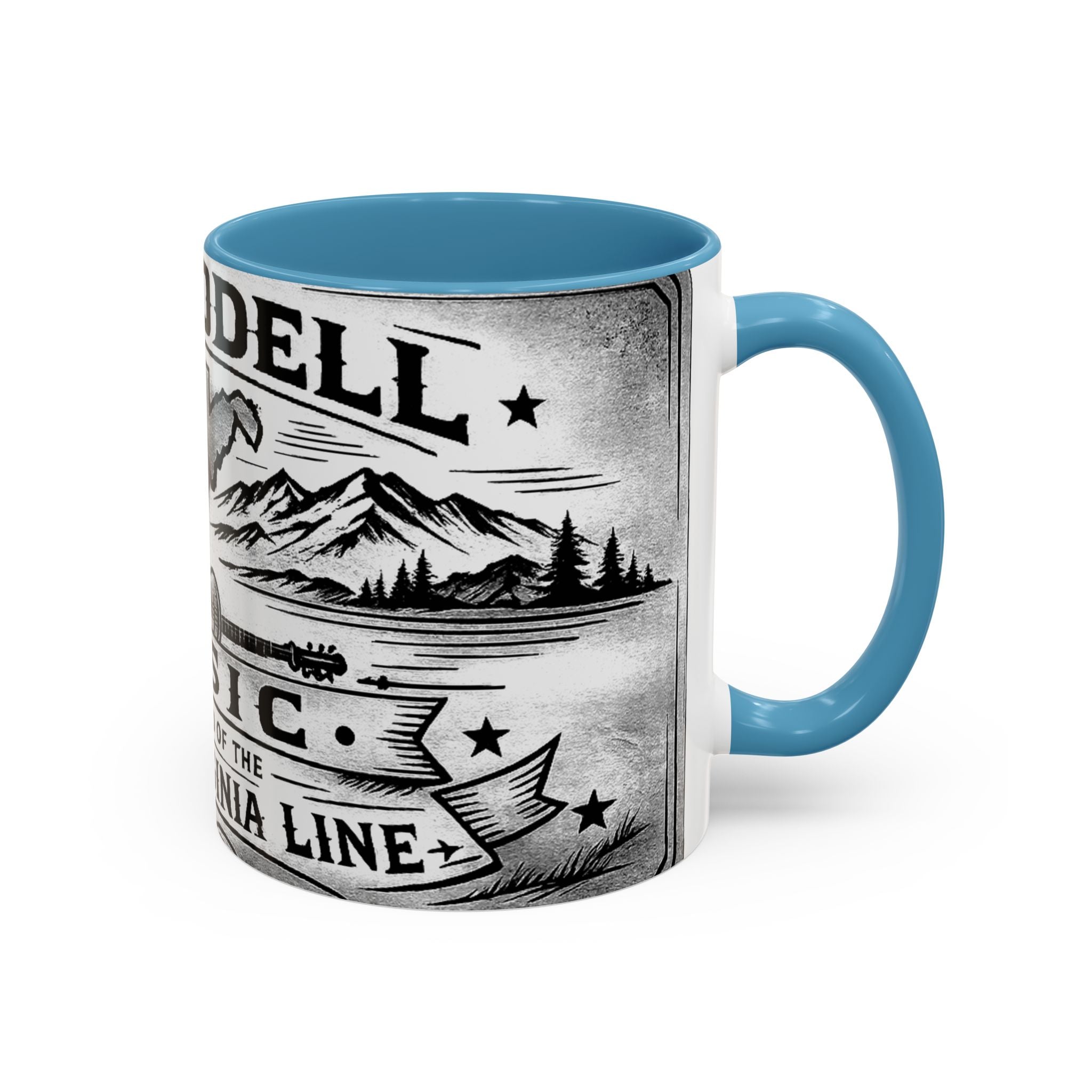 West Virginia Music Coffee Mug: 'The Sound of the West Virginia Line' Accent Mug