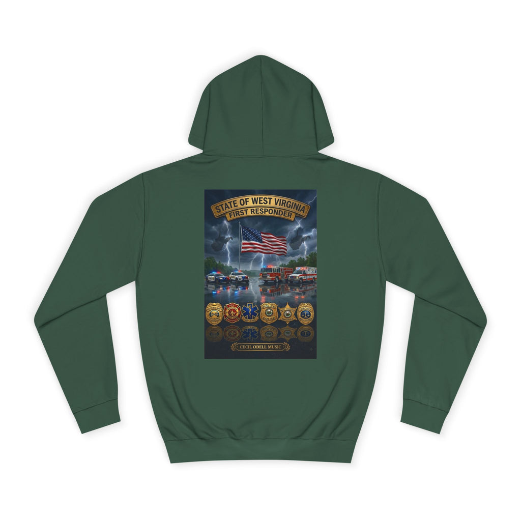 West Virginia Line Badge Hoodie: State & First Responder Tribute