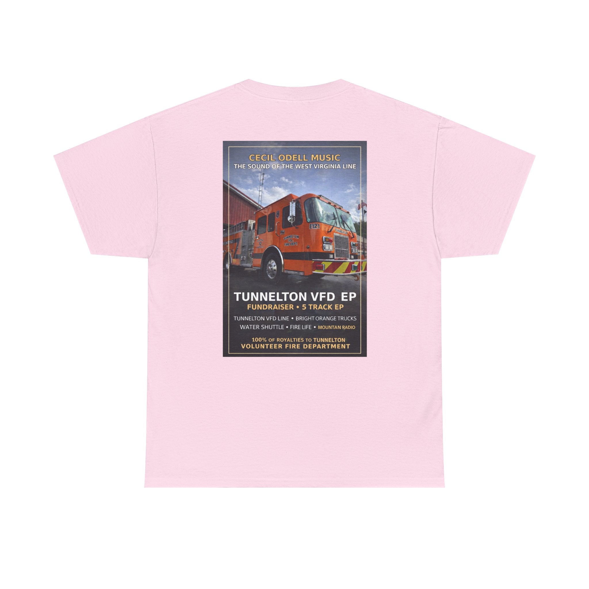 Tunnelton VFD Firetruck Tee: Volunteer Fire Department Fundraiser T-Shirt