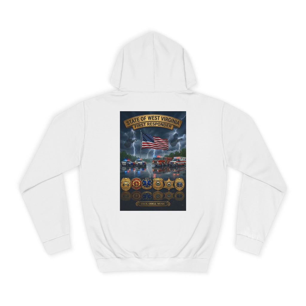 West Virginia Line Badge Hoodie: State & First Responder Tribute