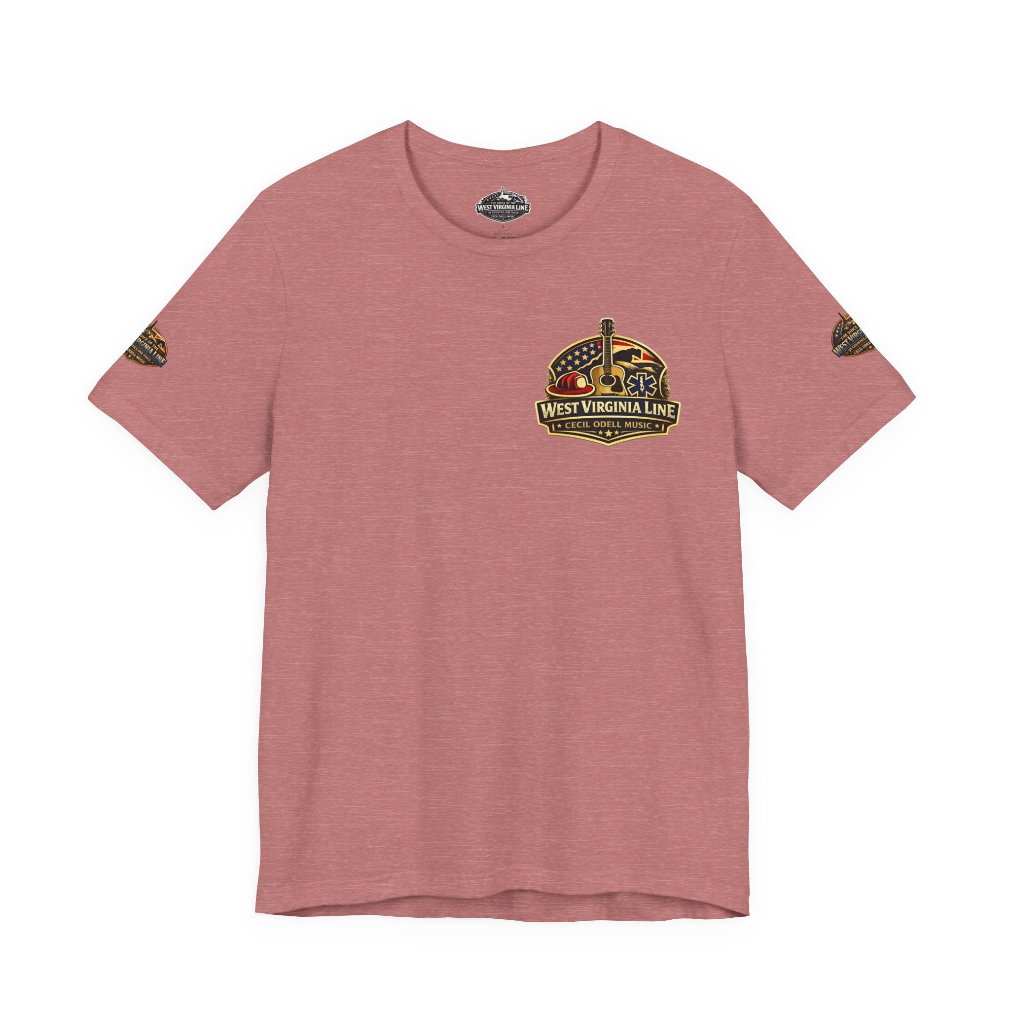 West Virginia Outlaw T-Shirt: Rustic Skull & Guns Country Graphic Tee