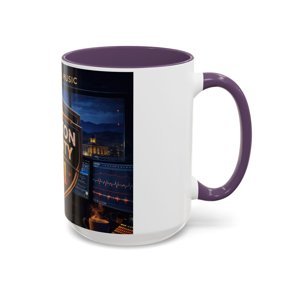 Preston County 911 Coffee Mug: Emergency Dispatch Badge Accent Mug