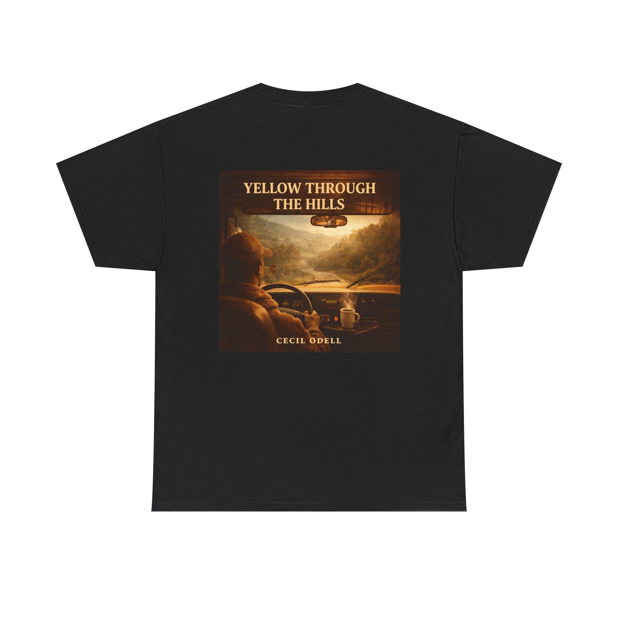Album Art T‑Shirt — "Yellow Through The Hills" Vintage Roadtrip Tee