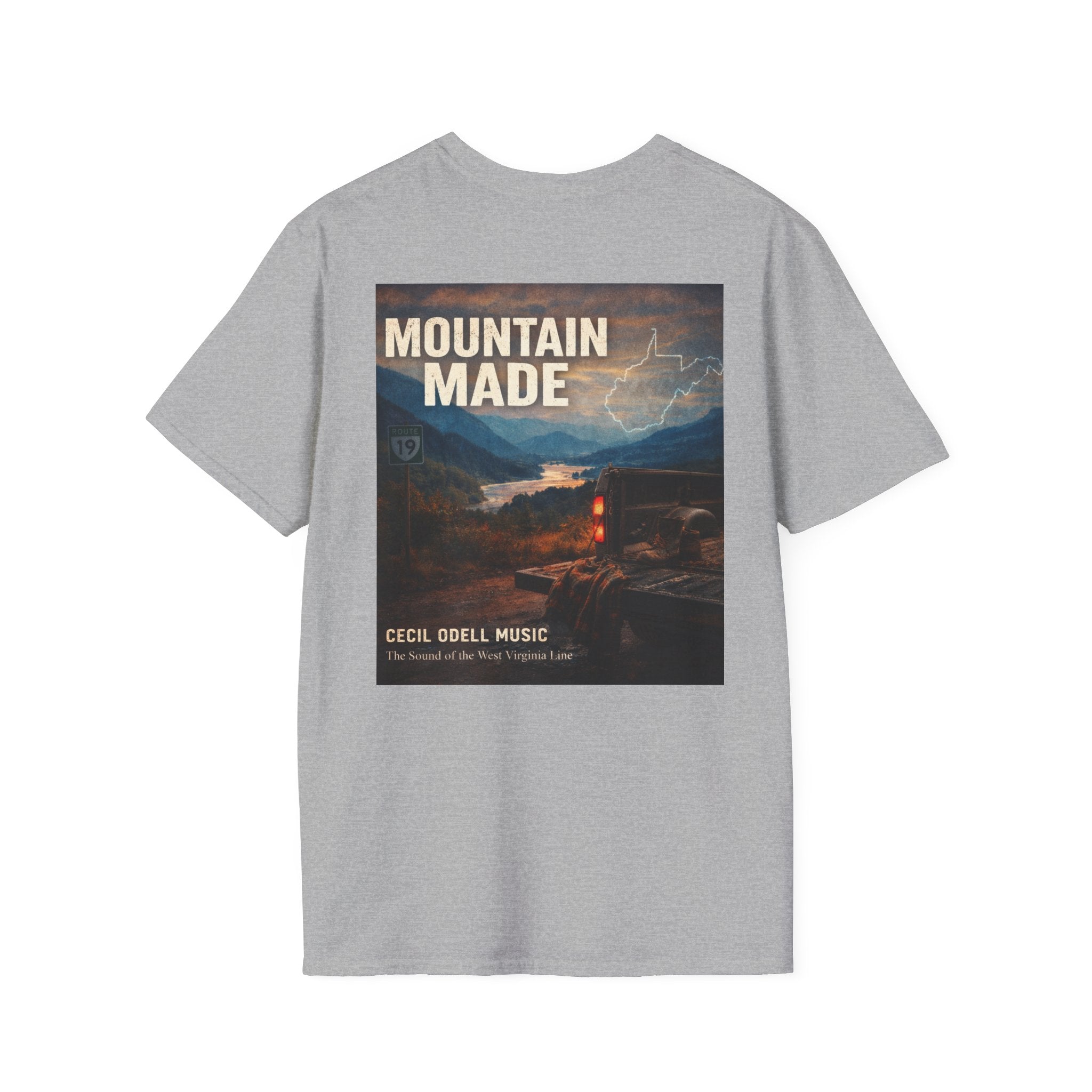 Mountain Made T-Shirt: "Cecil Odell Music" Vintage Mountain Landscape Tee