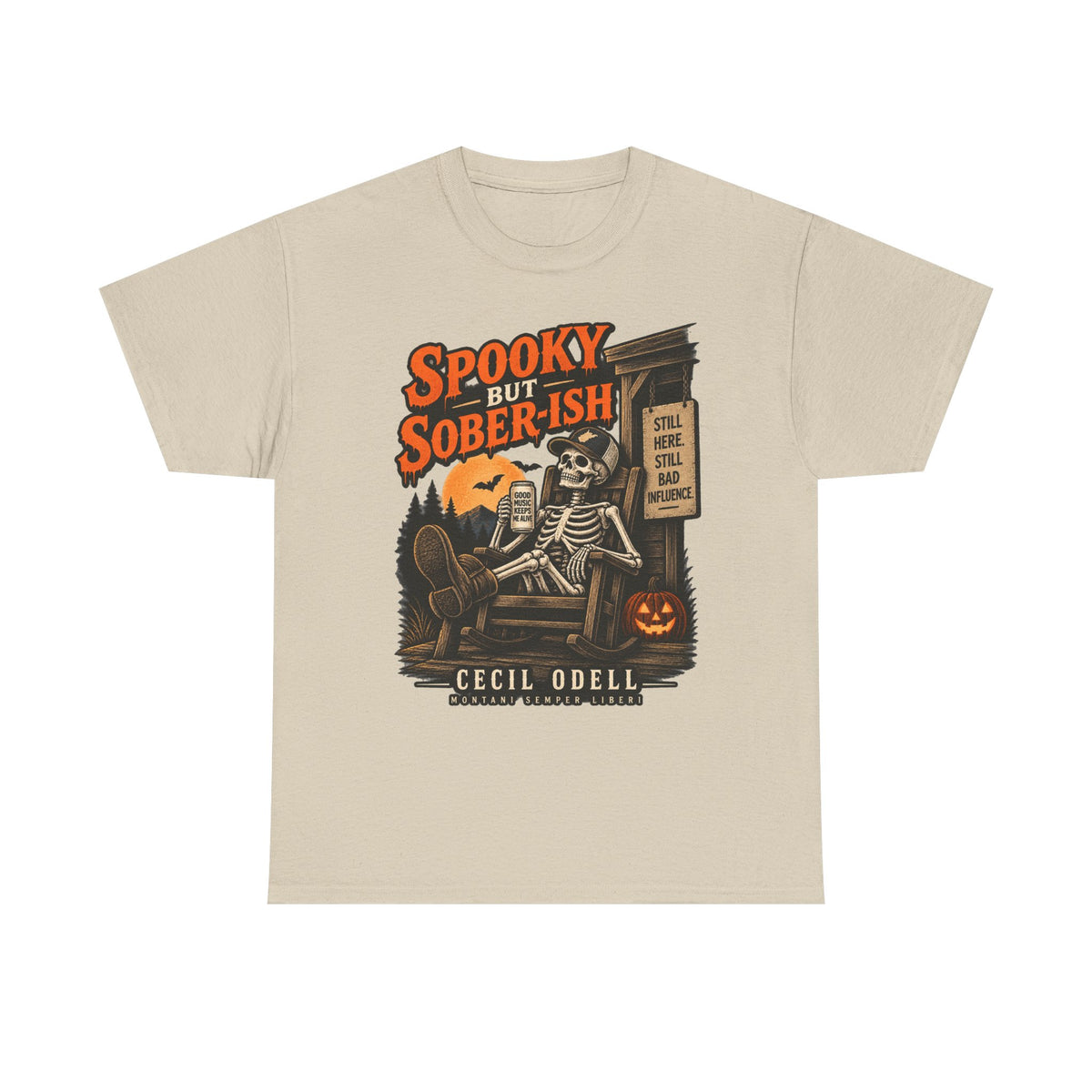 Spooky but Sober-ish Halloween Tee | Cecil Odell