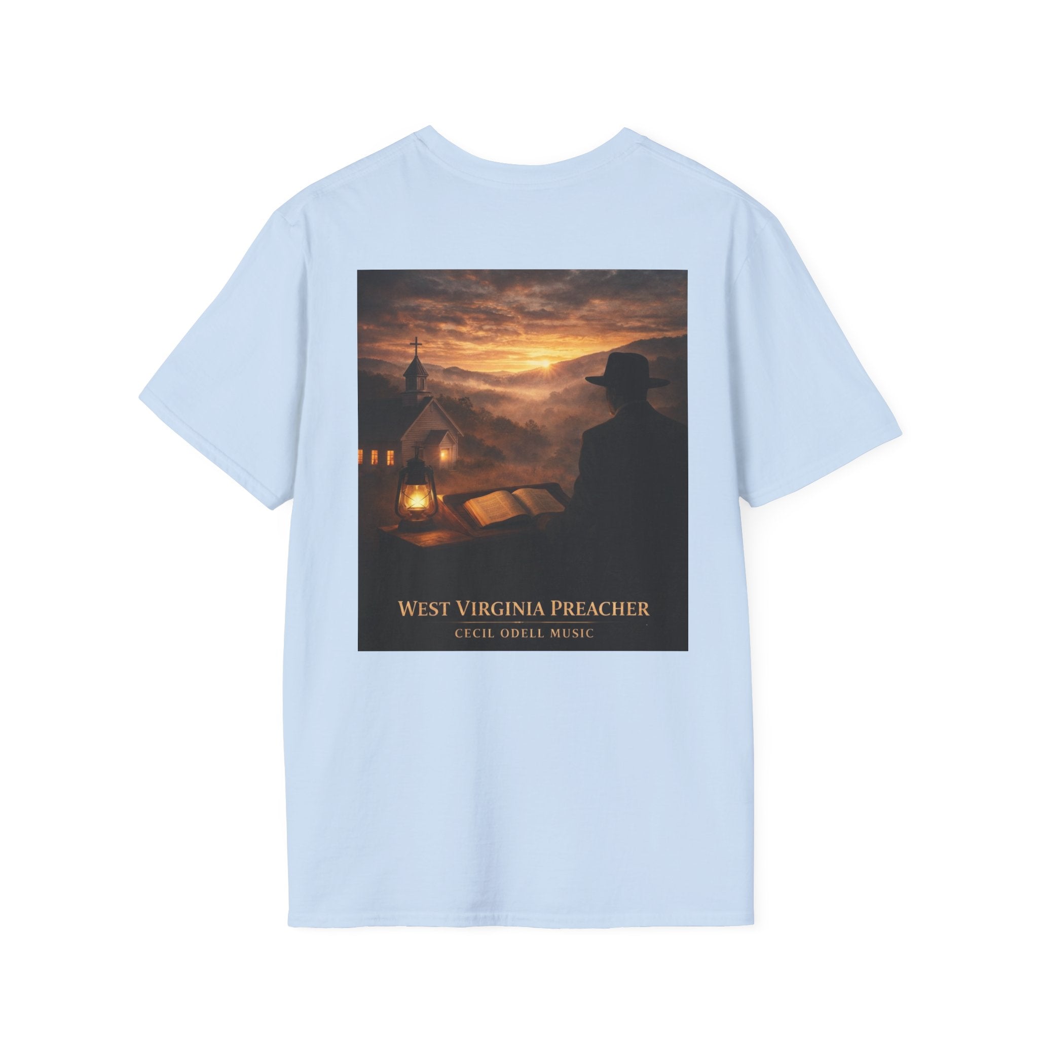 West Virginia Preacher T-Shirt: Vintage Religious Scene Tee