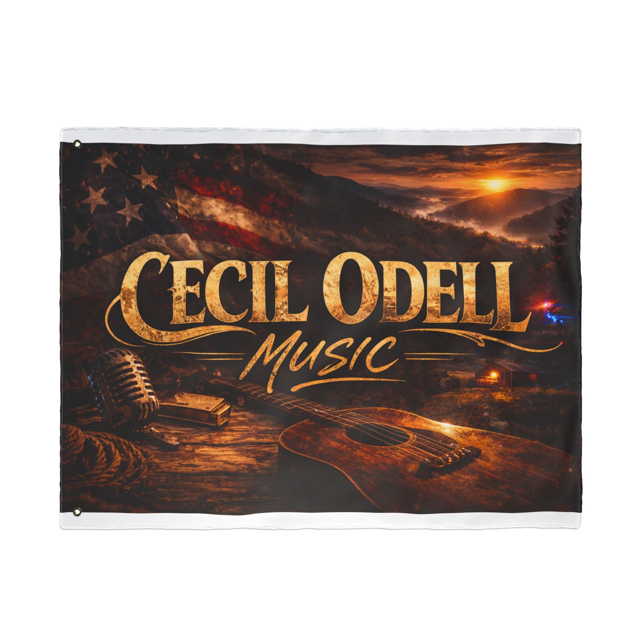 Cecil Odell Music Double-Sided Outdoor Flag