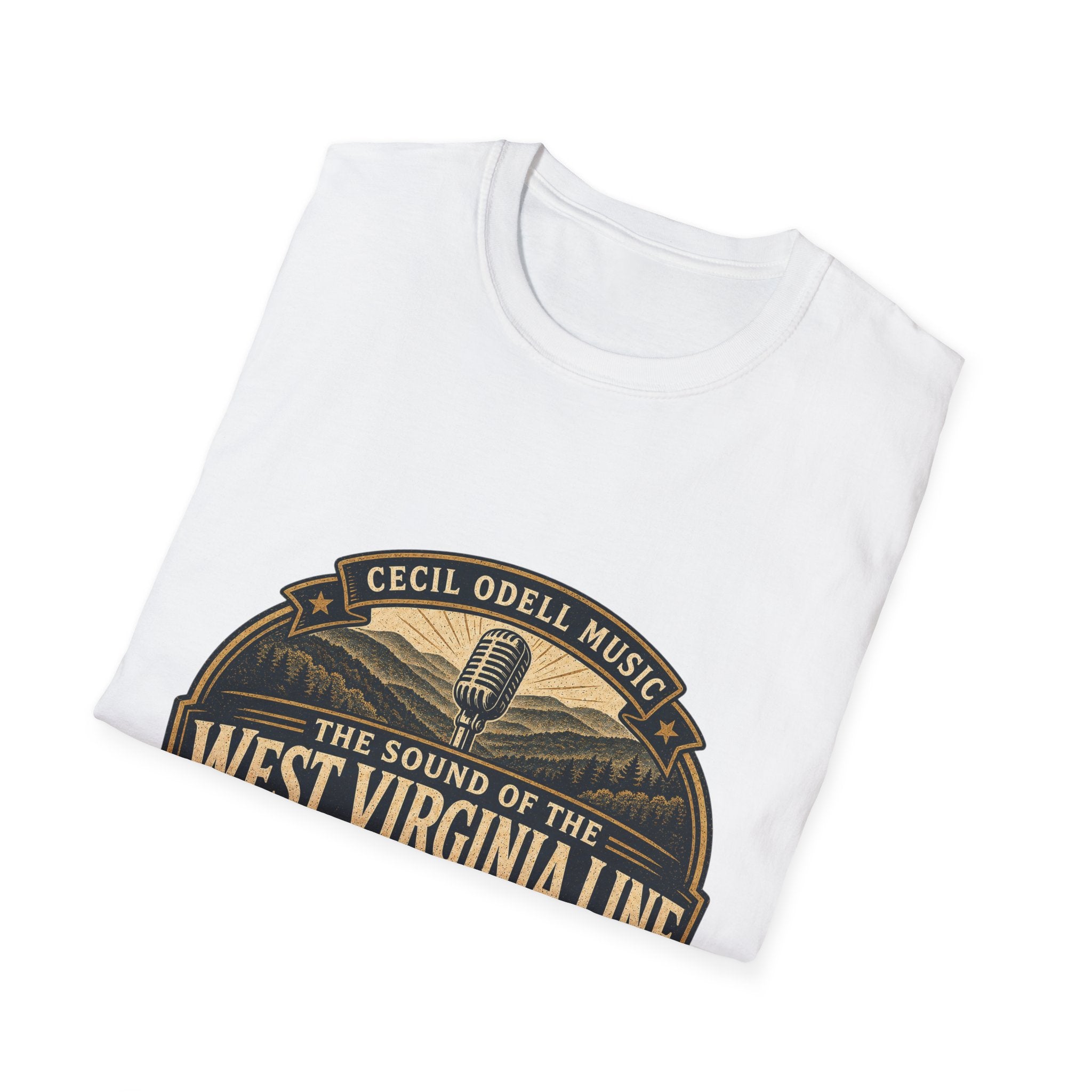 West Virginia Music T-Shirt: "Built to Sound Like Home" Vintage State Guitar Tee