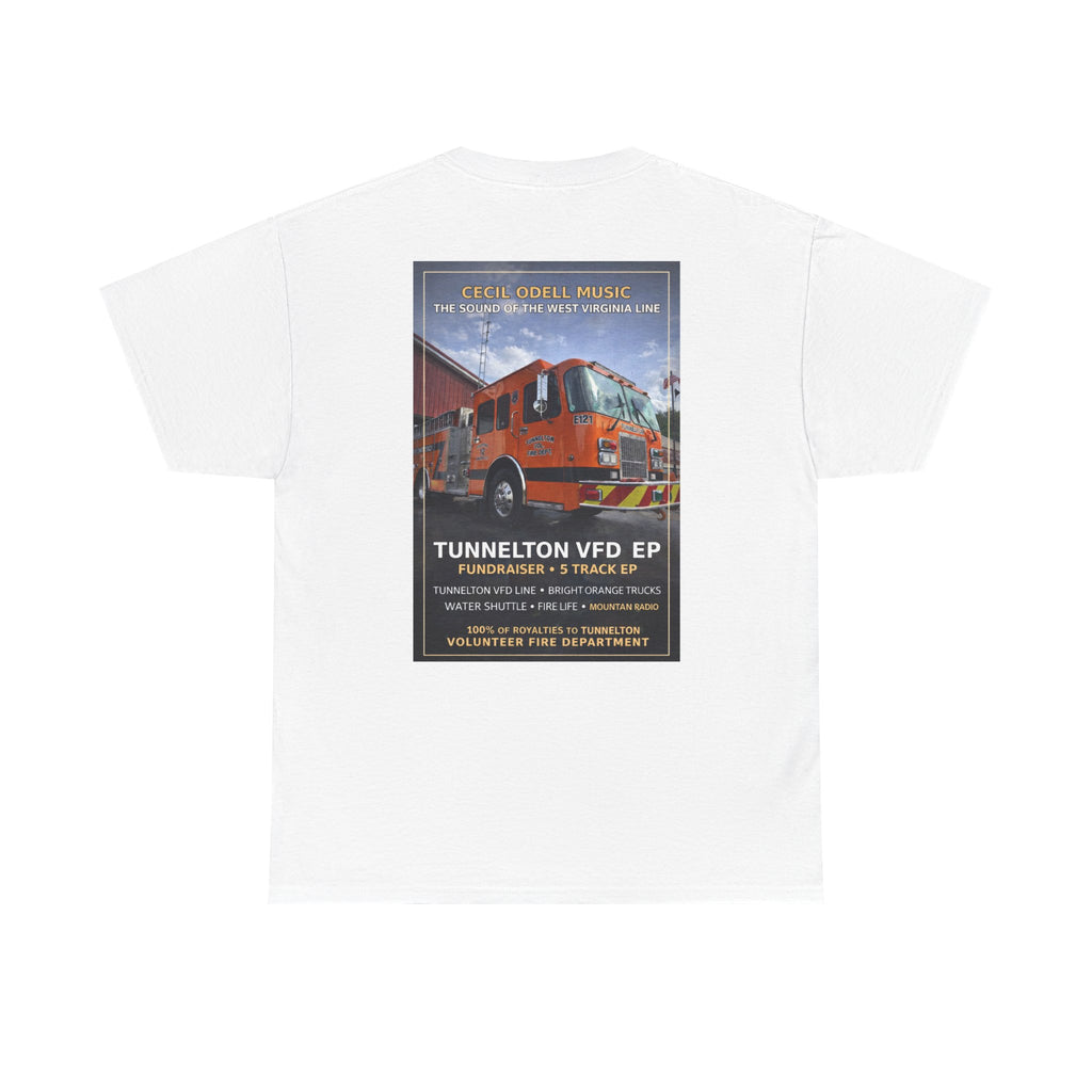 Tunnelton VFD Firetruck Tee: Volunteer Fire Department Fundraiser T-Shirt
