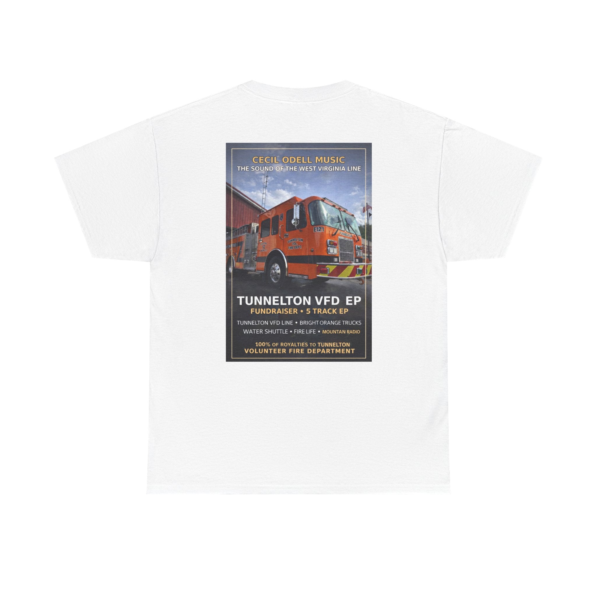 Tunnelton VFD Firetruck Tee: Volunteer Fire Department Fundraiser T-Shirt