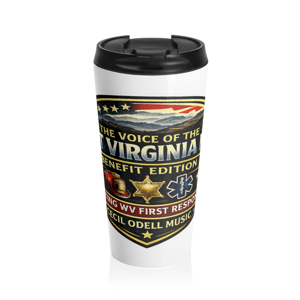 The Voice of the West Virginia Line Benefit Edition - Stainless Steel Travel Mug
