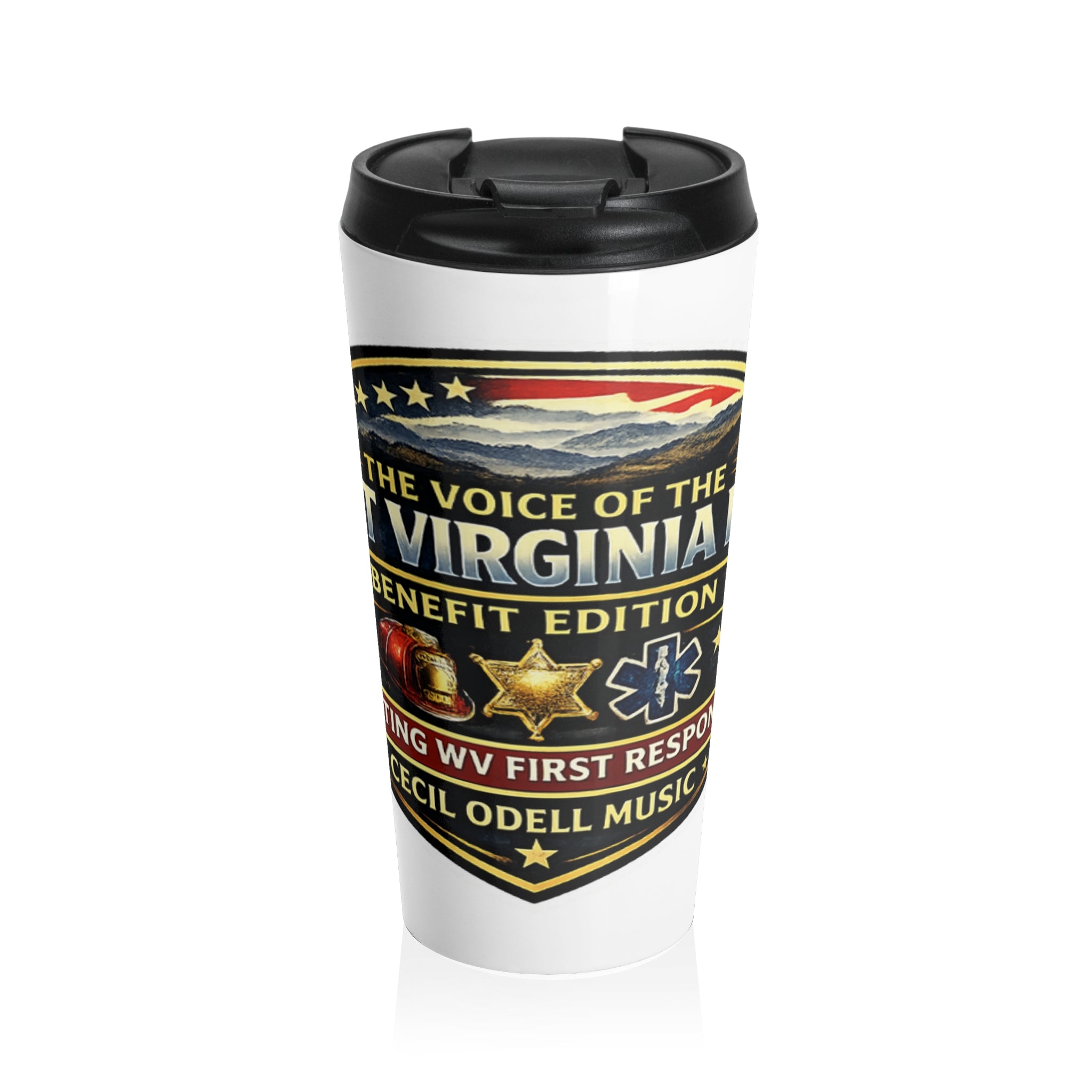 The Voice of the West Virginia Line Benefit Edition - Stainless Steel Travel Mug