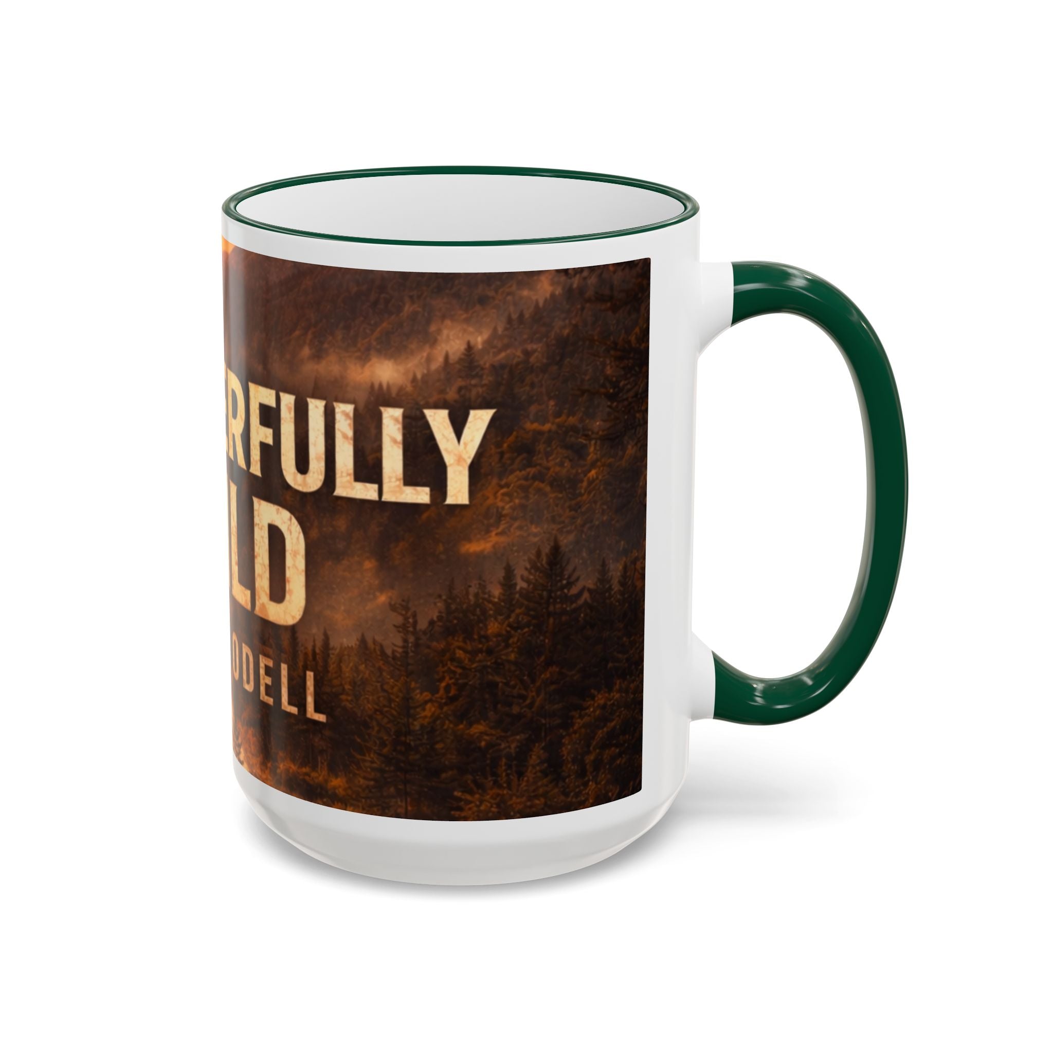Wonderful Wild Scenic Mug: "Wonderful Wild" Cecil Odell Coffee Cup (Accent Rim & Handle)