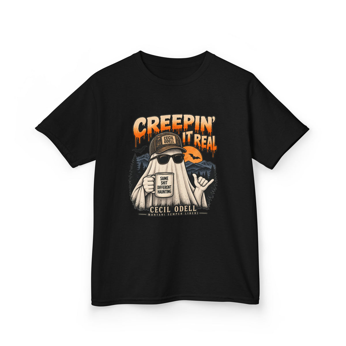 Creepin' It Real Kids Halloween Tee | Cecil Odell