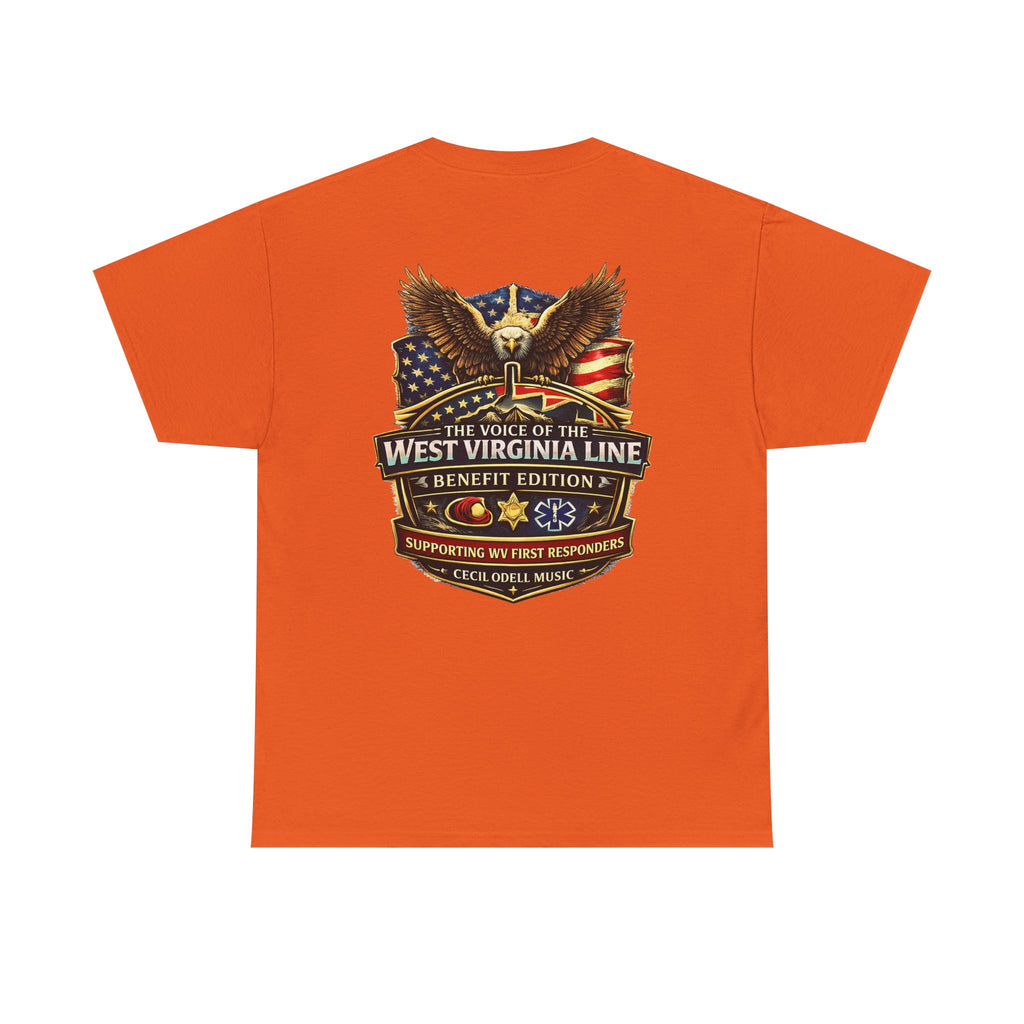 West Virginia Line Benefit Tee: Supporting First Responders (Eagle & Flag)