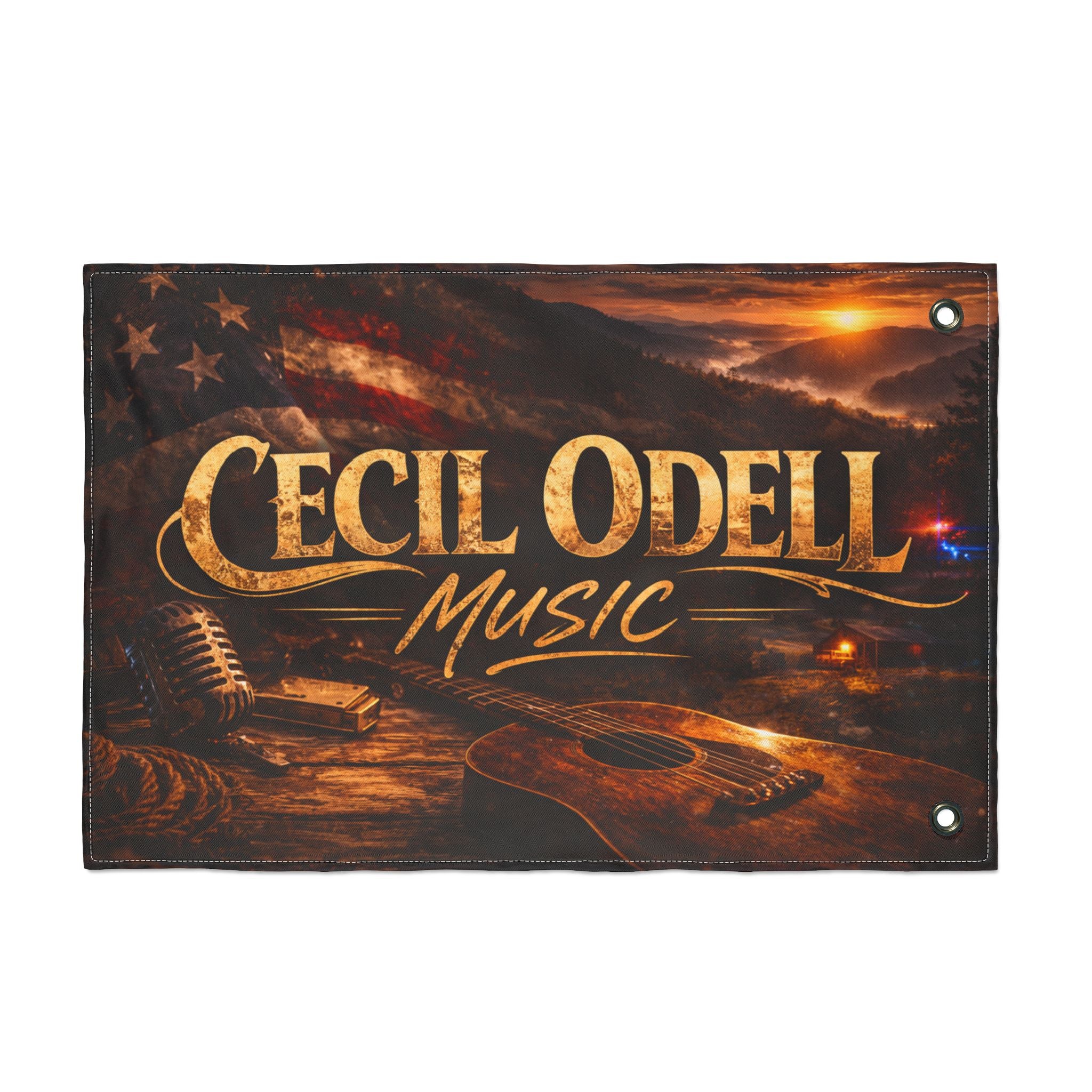 Cecil Odell Music Double-Sided Outdoor Flag