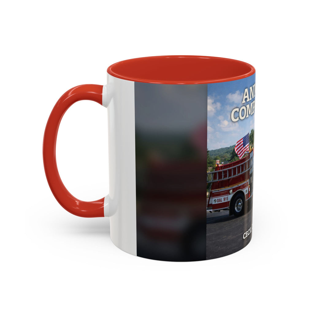 Fire Truck Coffee Mug: Anmoore Company One Tribute (Cecil Odell Music)