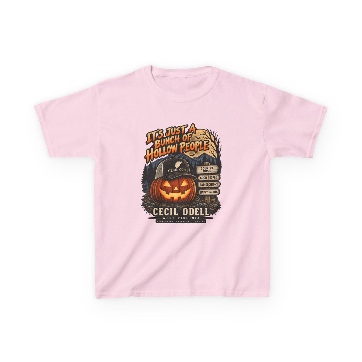 It's Just a Bunch of Hollow People Kids Halloween Tee | Cecil Odell
