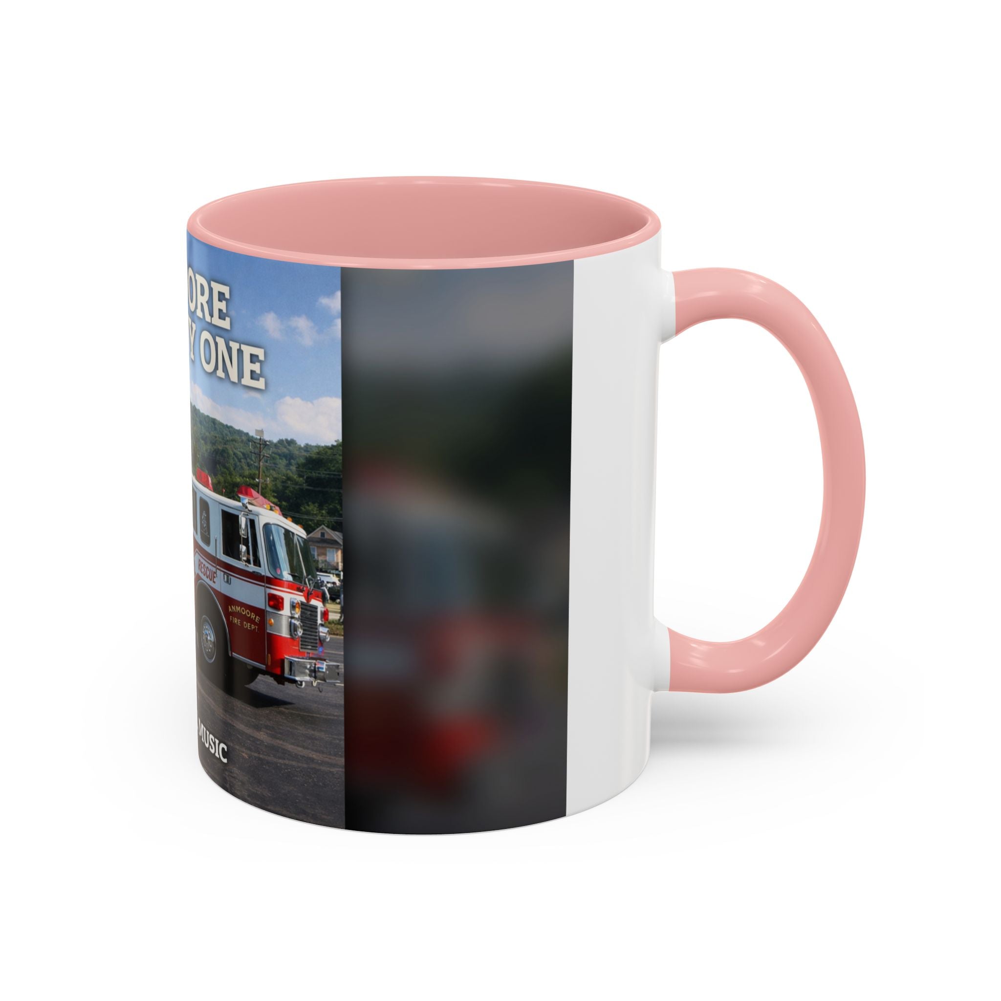 Fire Truck Coffee Mug: Anmoore Company One Tribute (Cecil Odell Music)