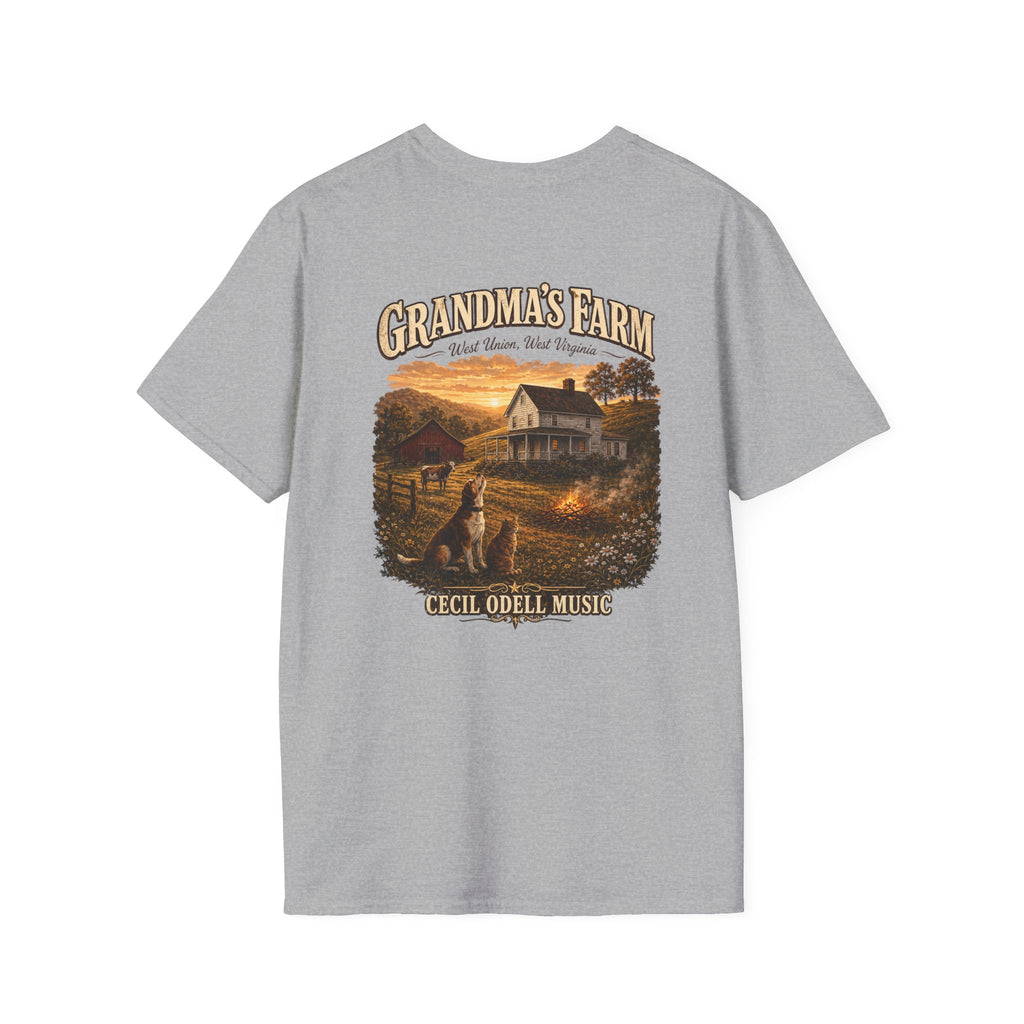 Grandma's Farm T-Shirt: West Union West Virginia Rustic Country Tee