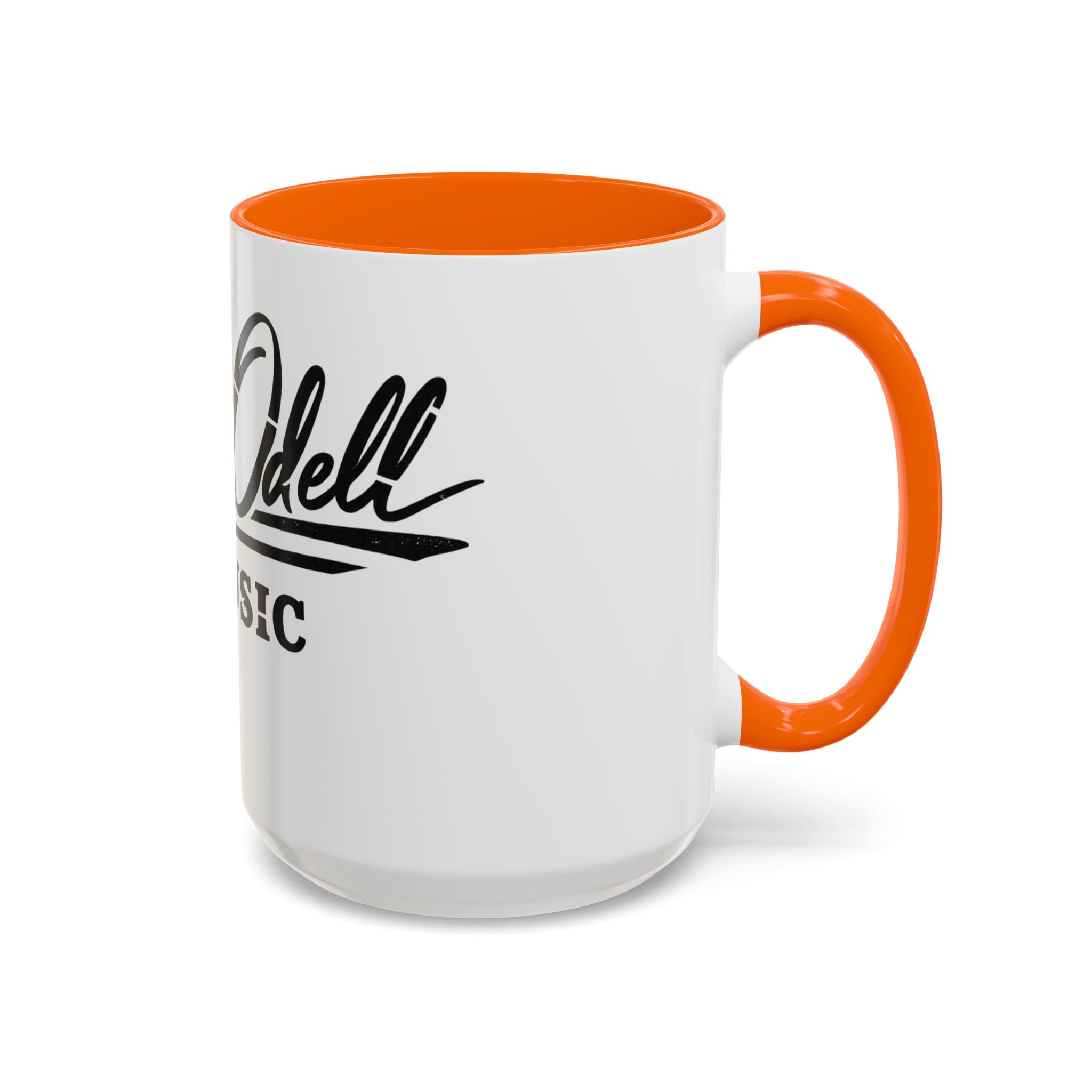 Cecil Odell Music Accent Coffee Mug: Black-Trim Musician Gift (11/15 oz)