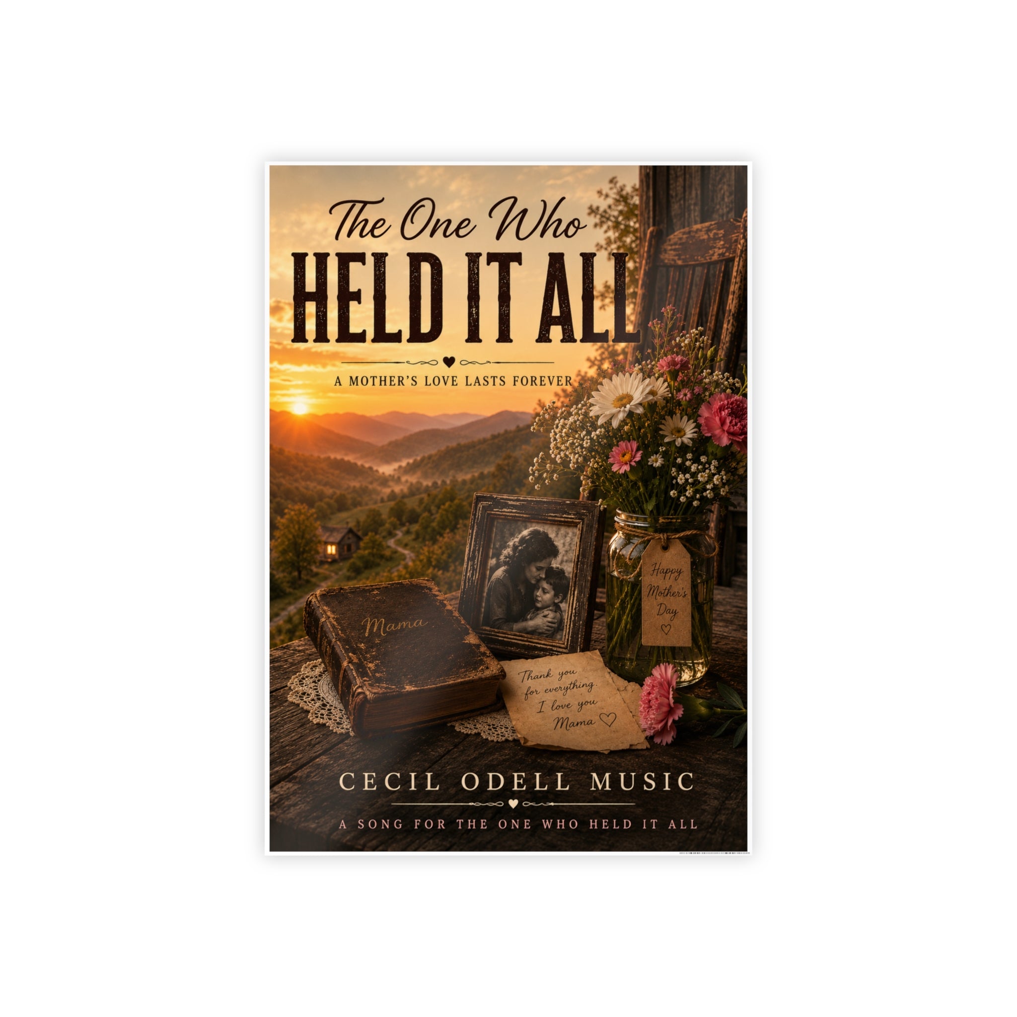 “The One Who Held It All” Gloss Mother’s Day Poster