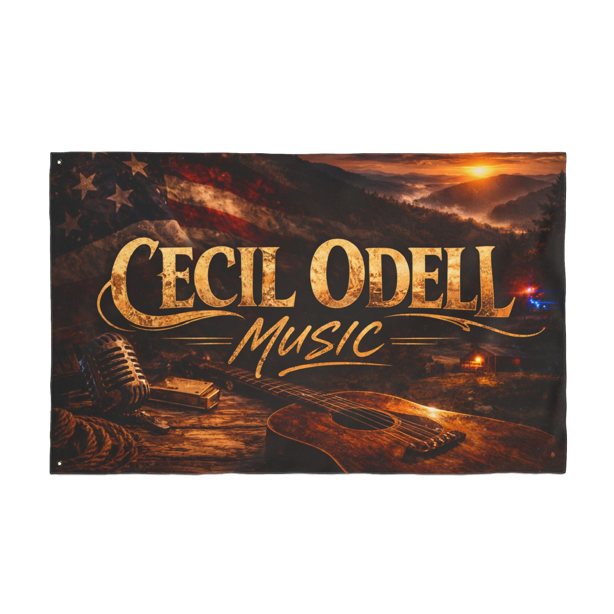 Cecil Odell Music Double-Sided Outdoor Flag
