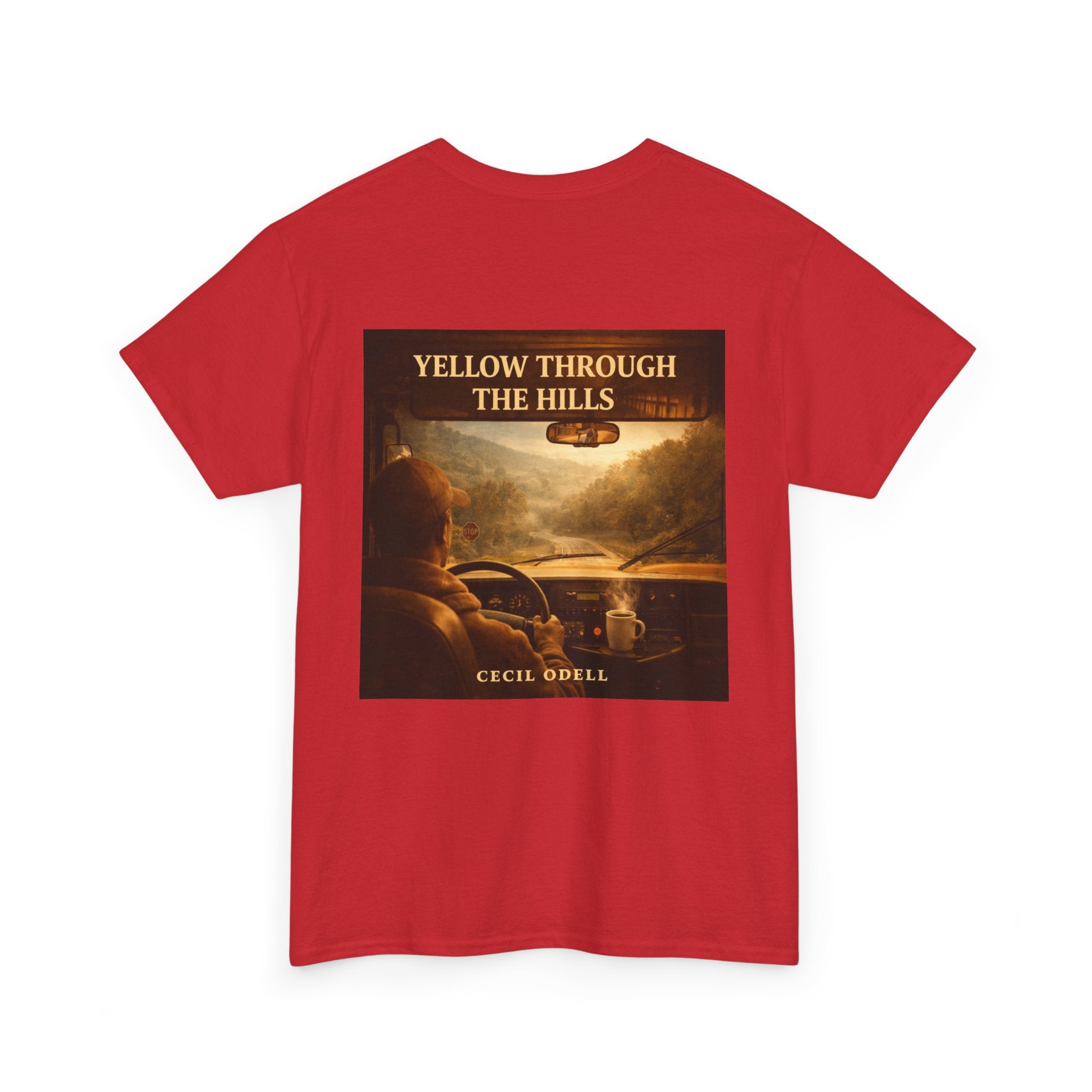 Album Art T‑Shirt: "Yellow Through The Hills" Vintage Roadtrip Tee