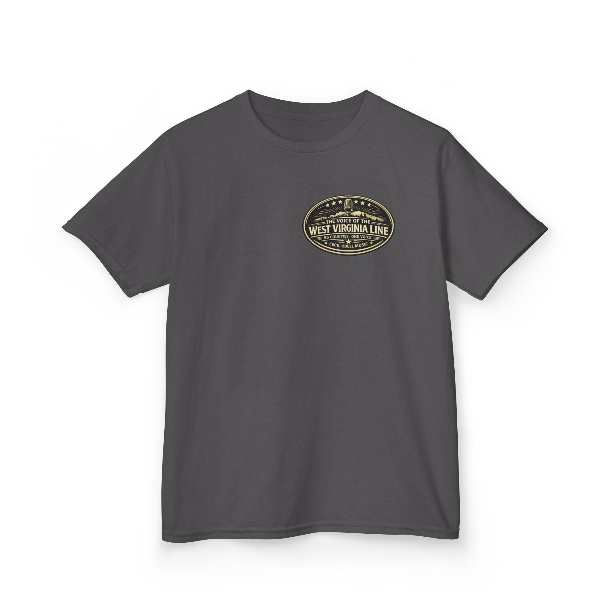 West Virginia Line Kids T‑Shirt: 'The Voice of the West Virginia Line' Vintage Emblem