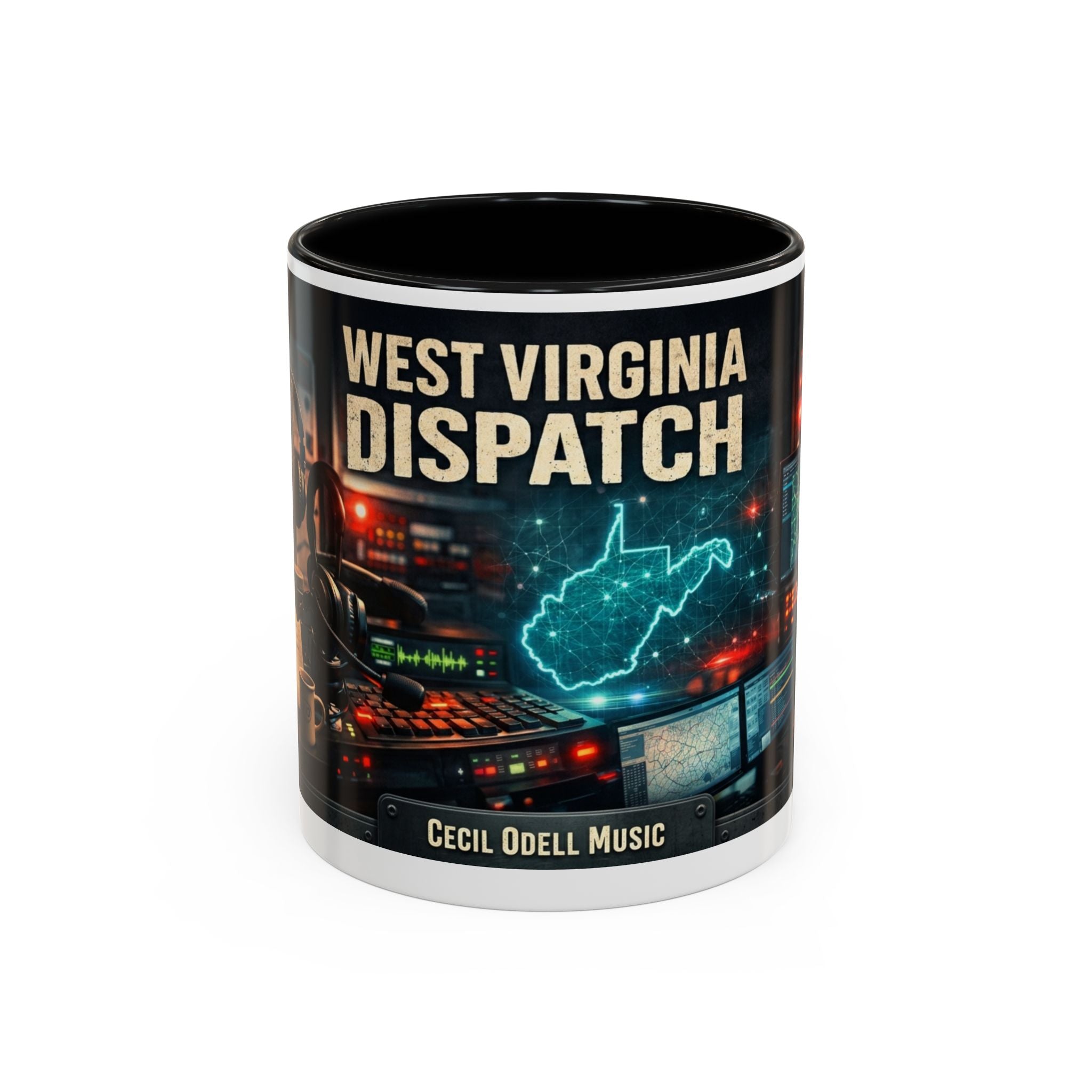 West Virginia Dispatch Accent Coffee Mug: Emergency Dispatch Radio Operator Gift (11/15oz)