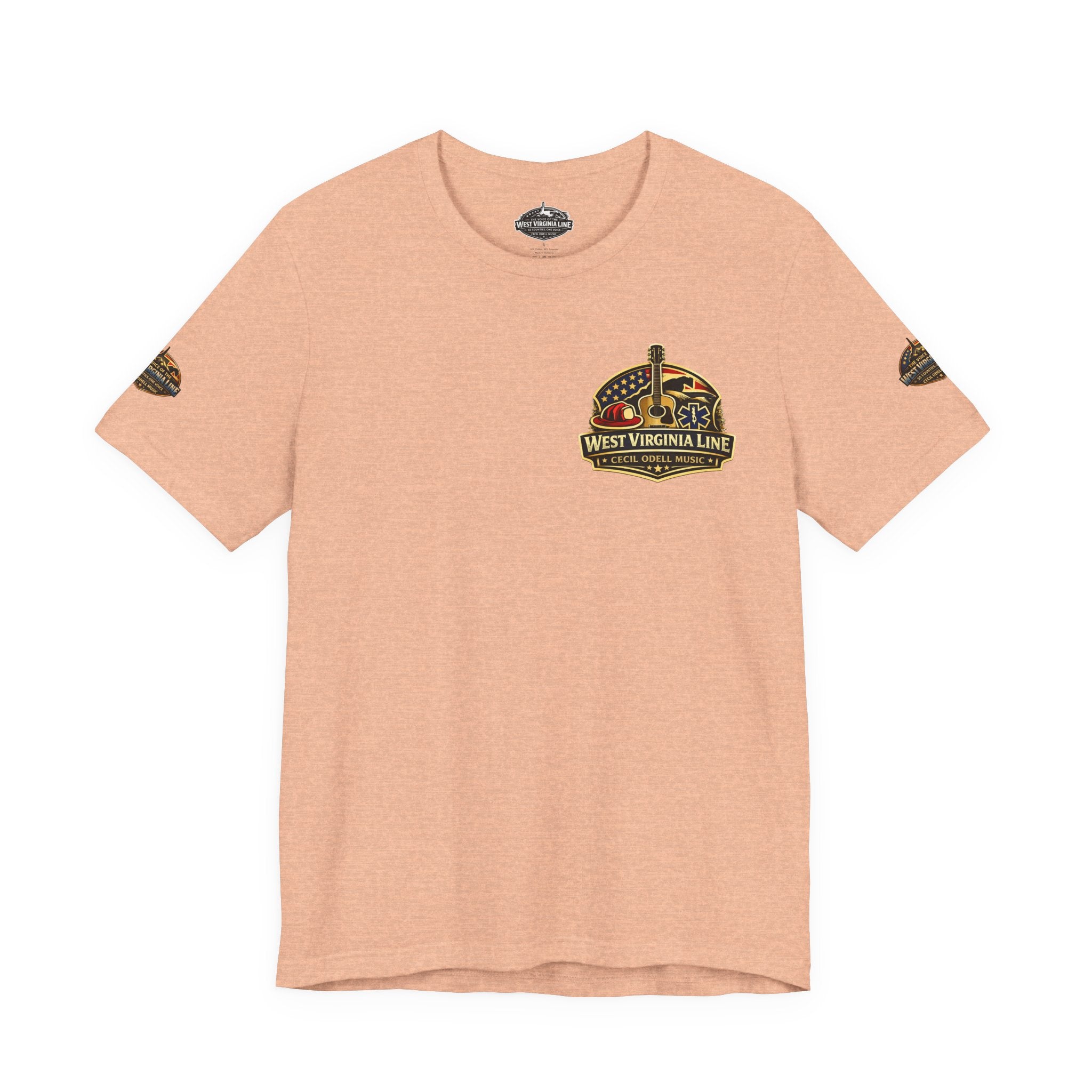 West Virginia Outlaw T-Shirt: Rustic Skull & Guns Country Graphic Tee