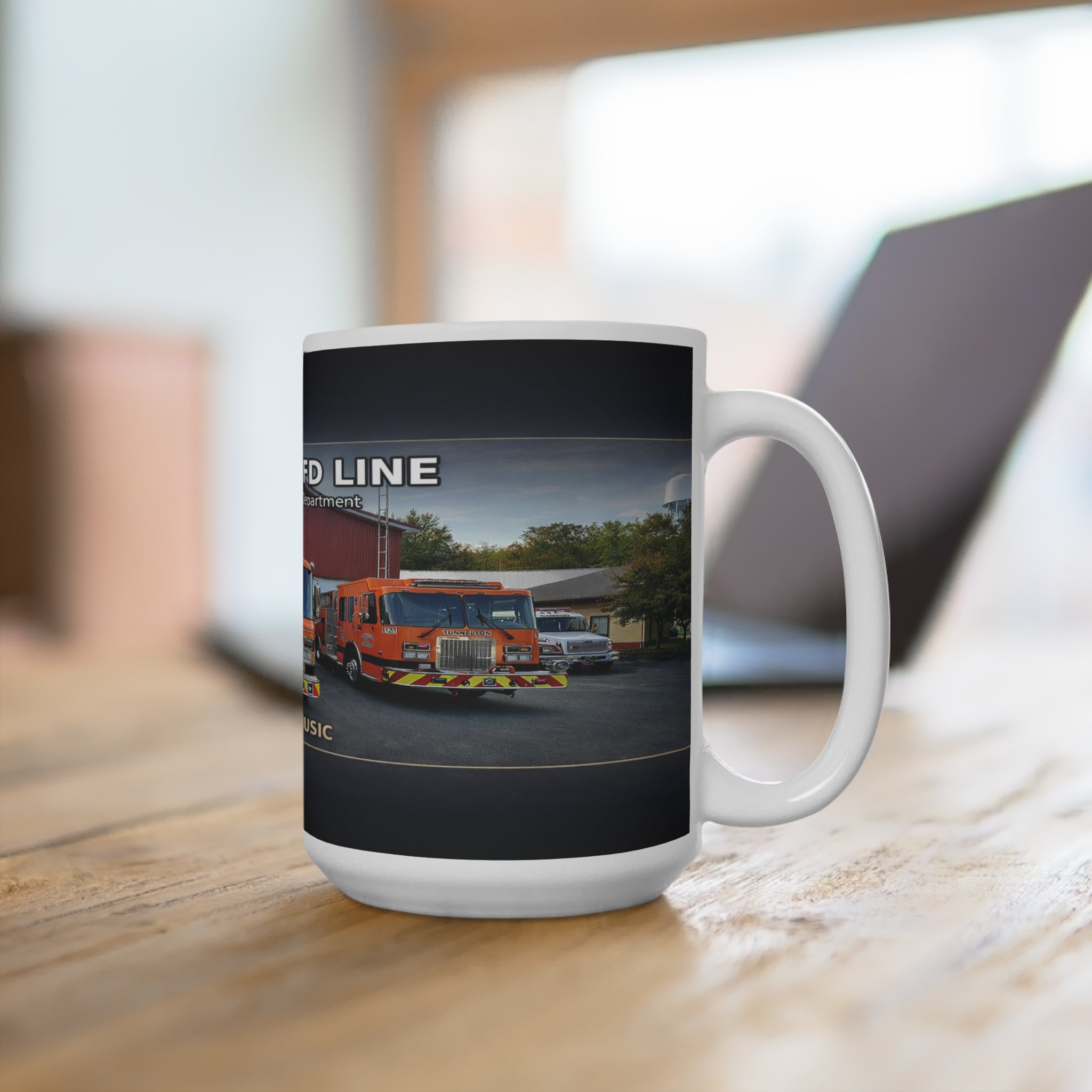 Tunnelton Fire Department 15oz Mug: Volunteer Engine Line Tribute (Cecil Odell Music)