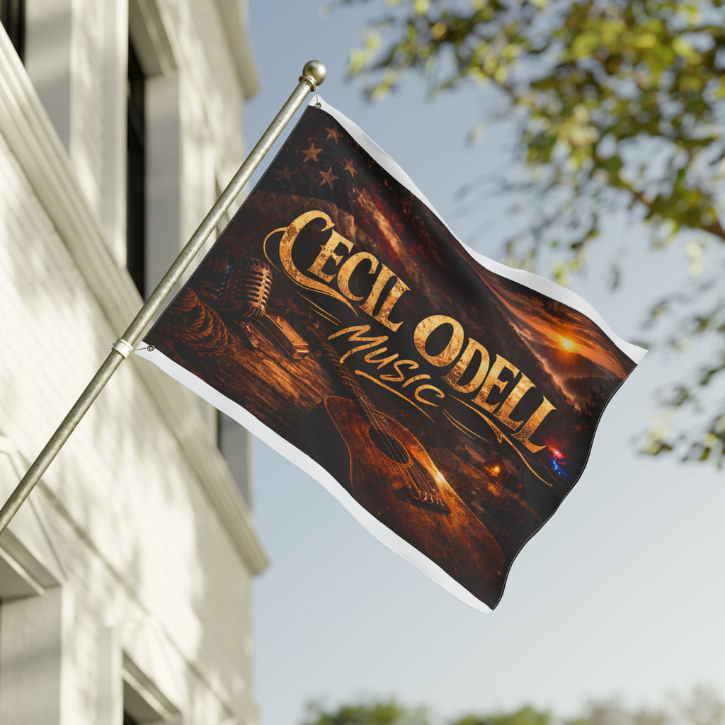 Cecil Odell Music Double-Sided Outdoor Flag