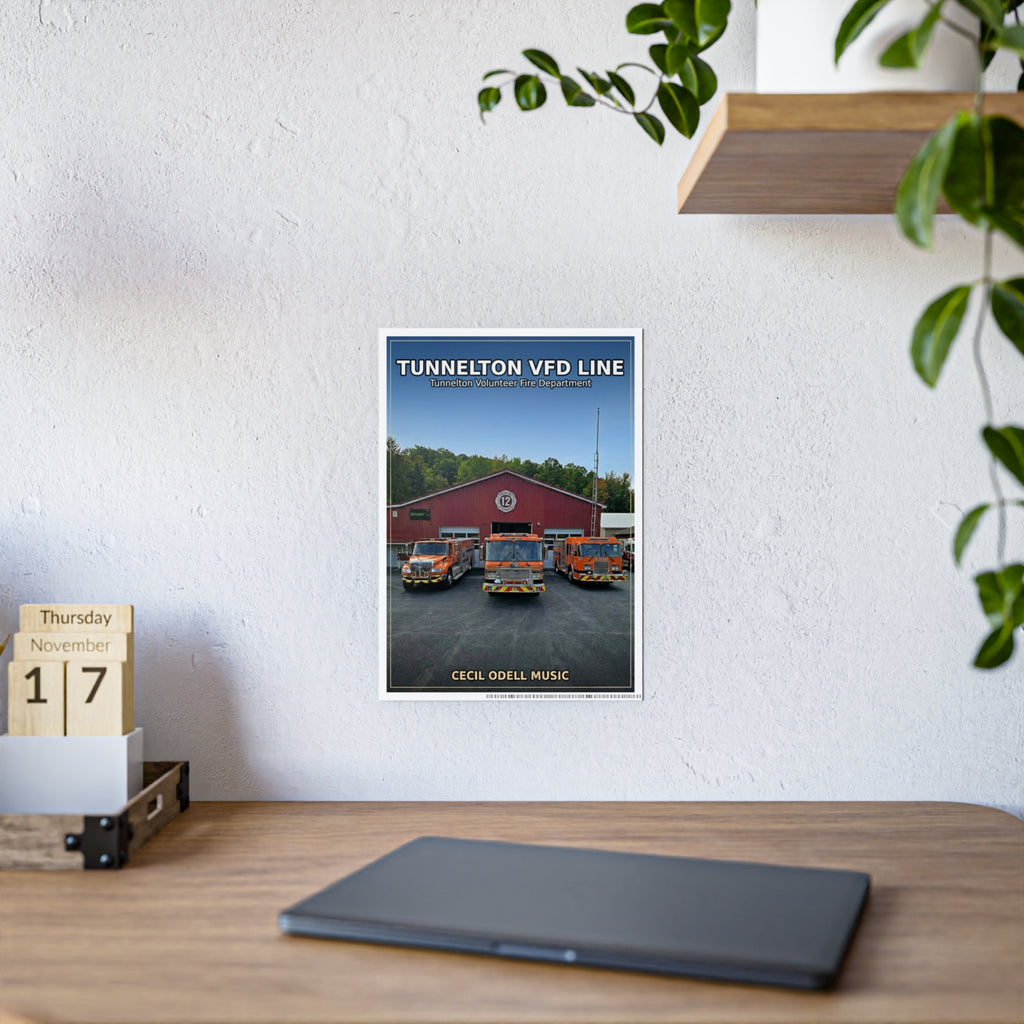Gloss Poster: Tunnelton VFD Line Firetruck Print